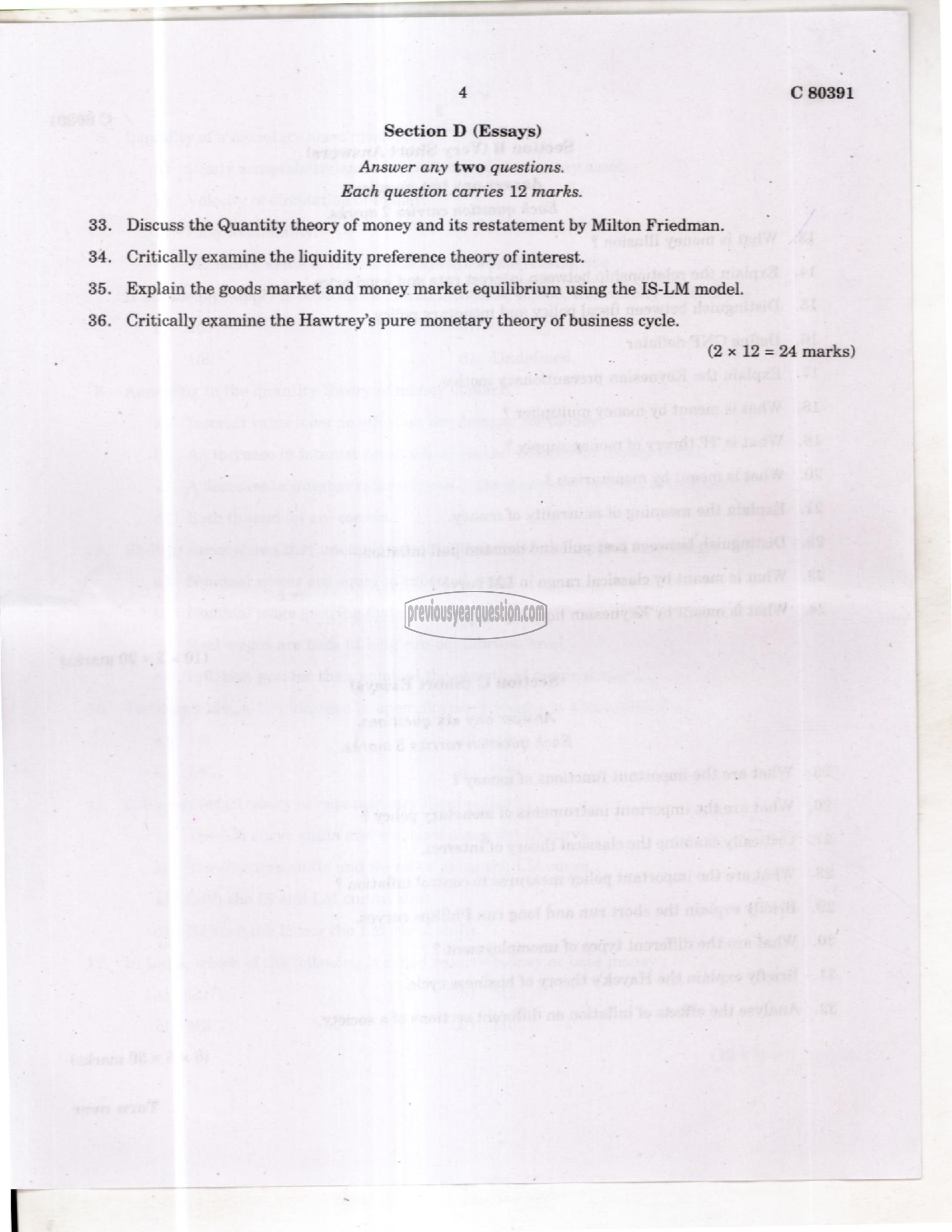 Question Paper - Financial Economics-4