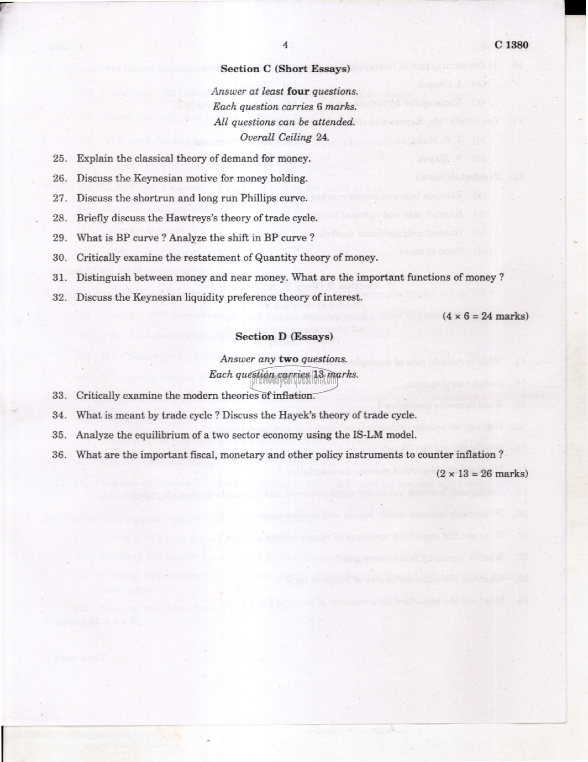 Question Paper - Financial Economics-4