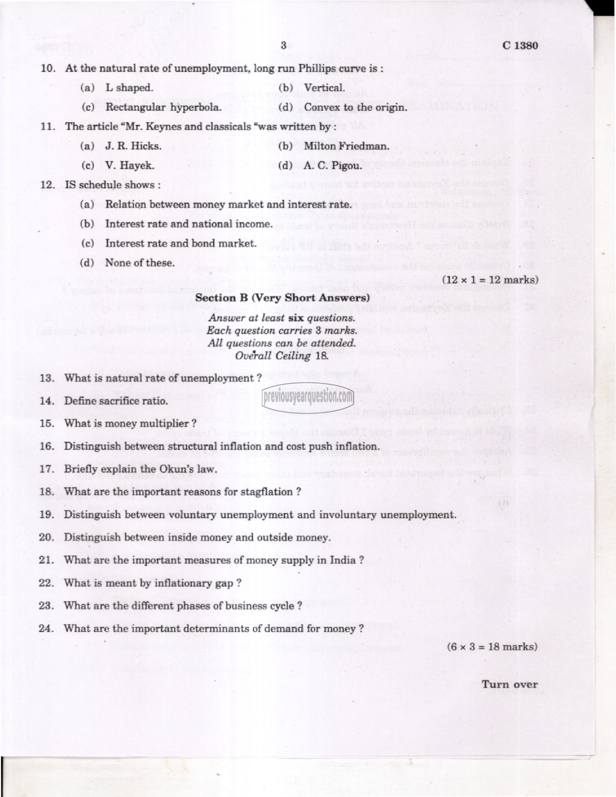 Question Paper - Financial Economics-3