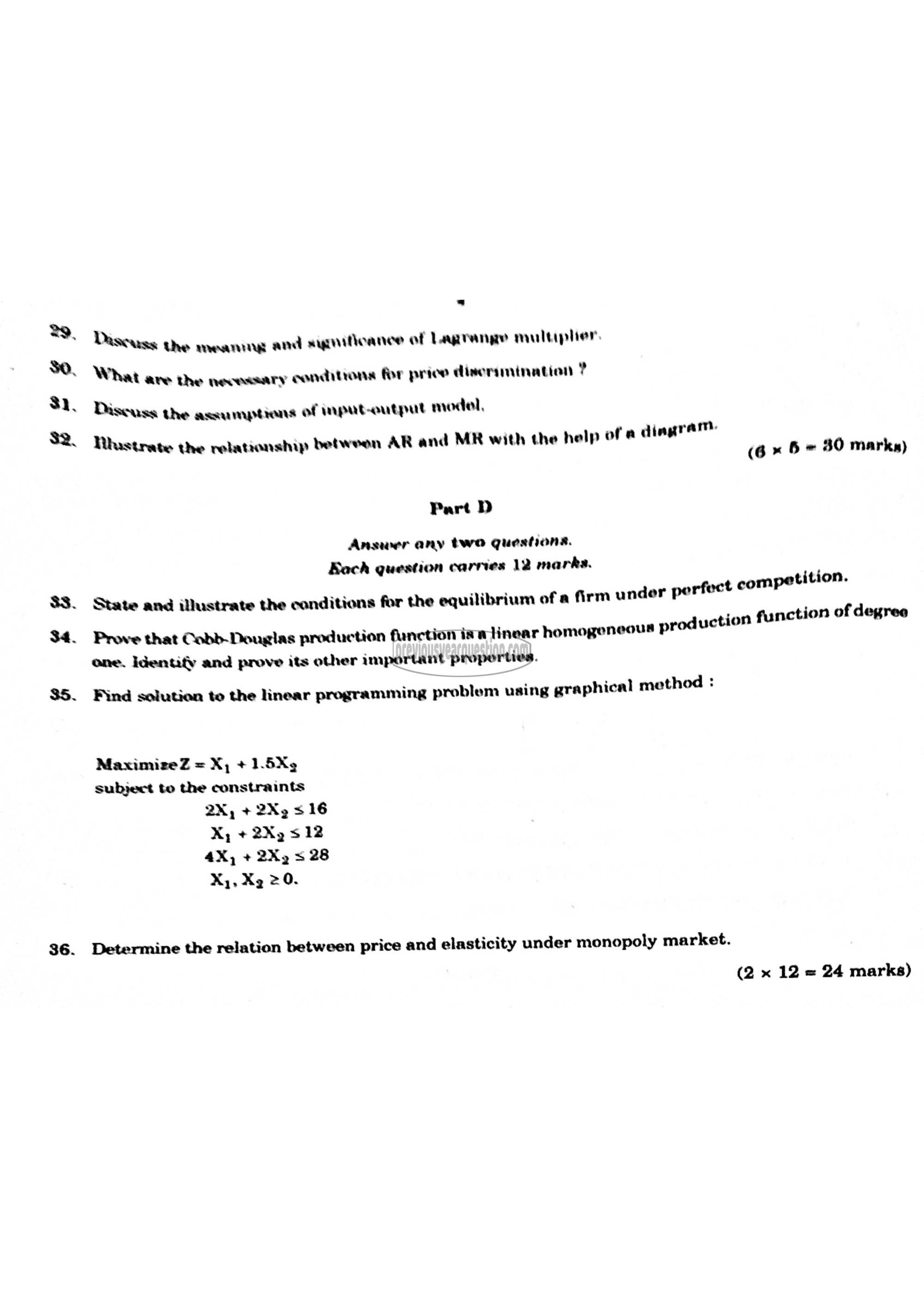 Question Paper - International Economics-4