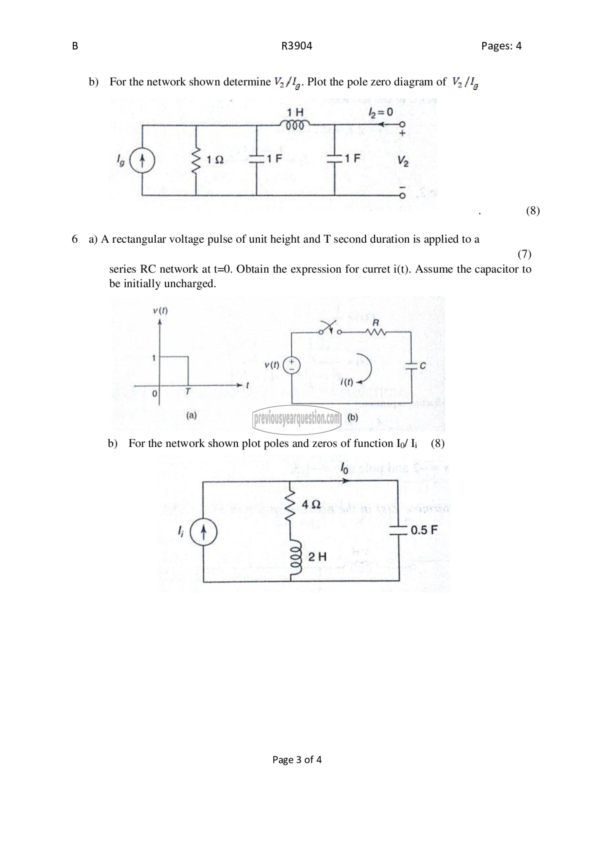 Question Paper - Network Theory-3