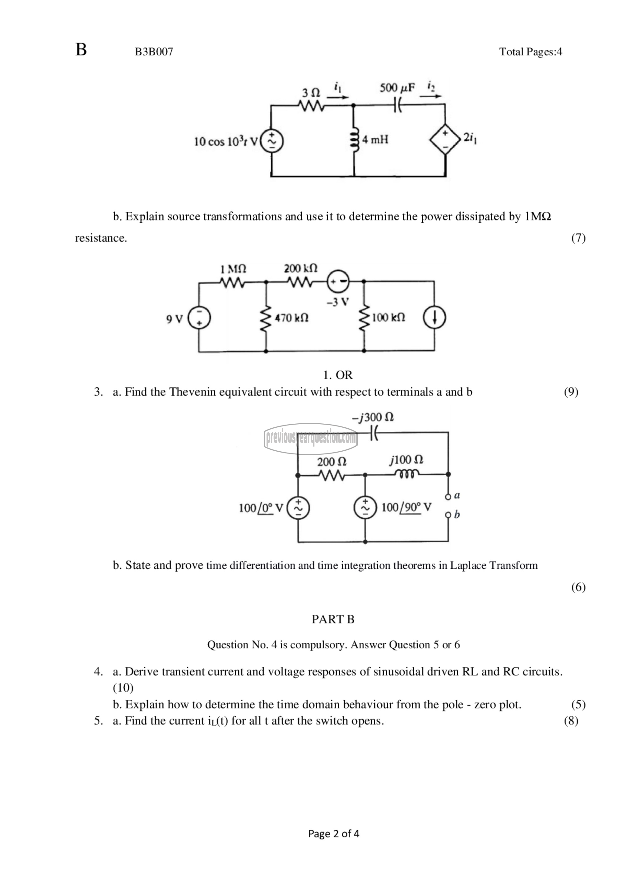 Question Paper - Network Theory-2