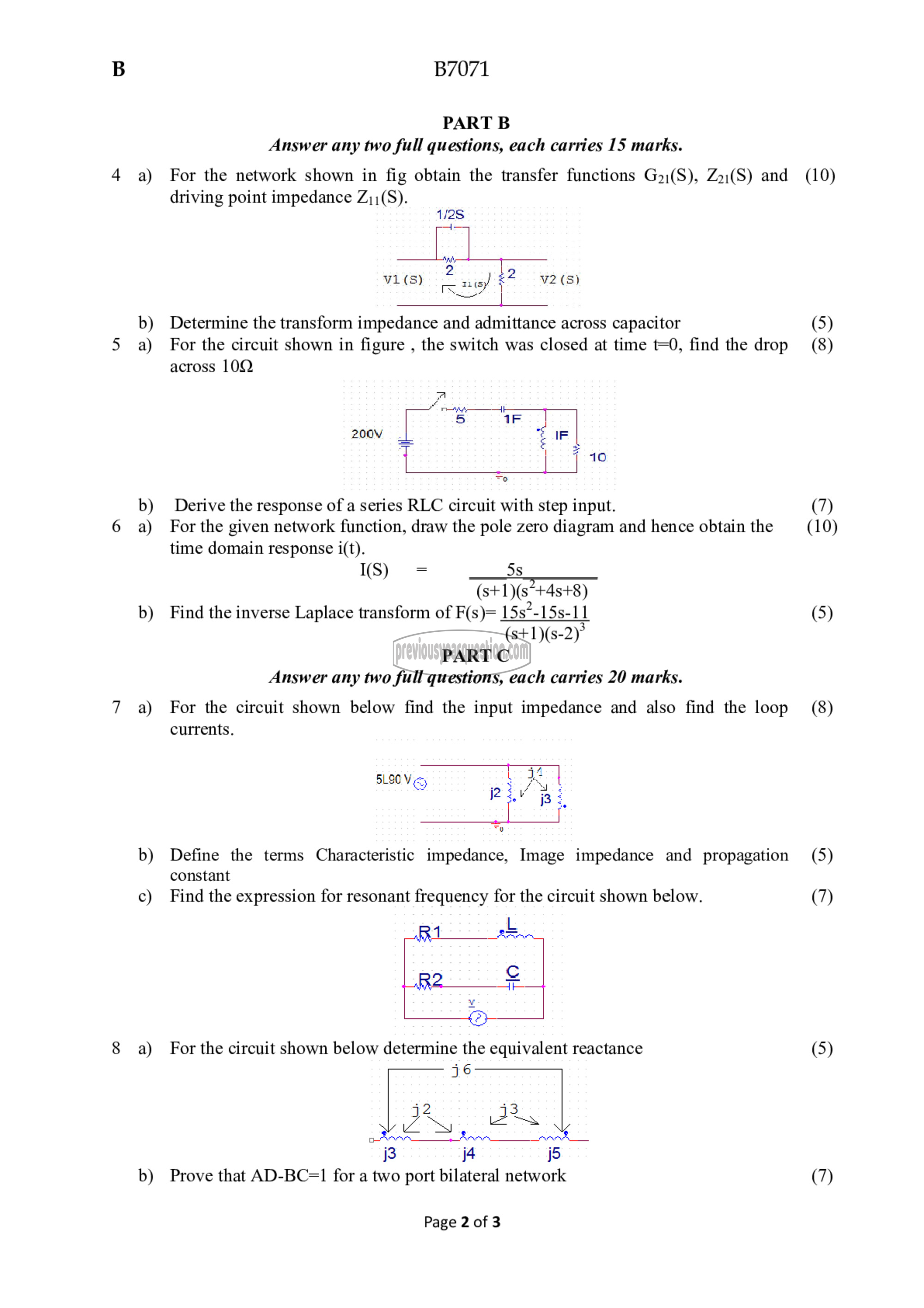 Question Paper - Network Theory-2