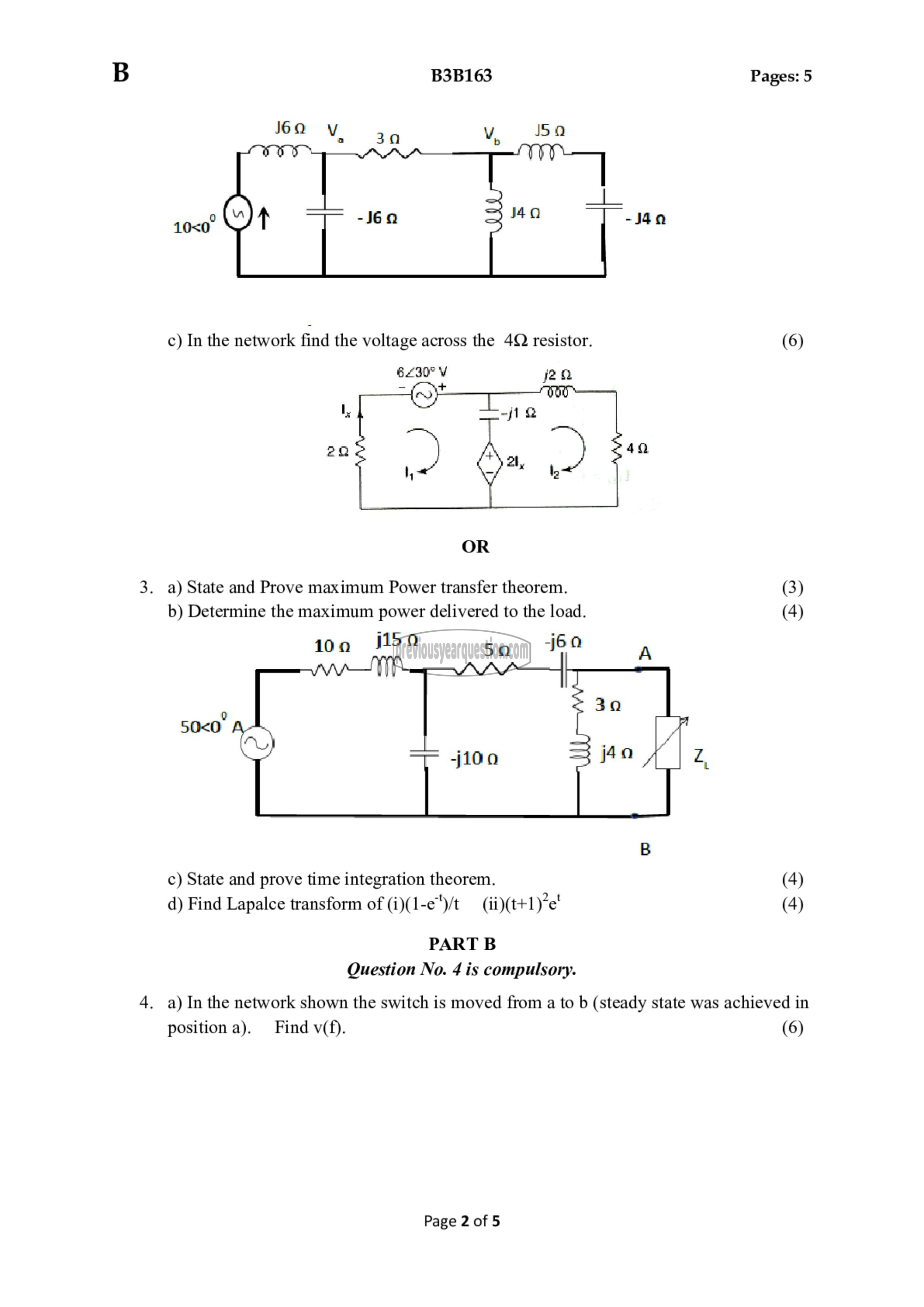 Question Paper - Network Theory-2