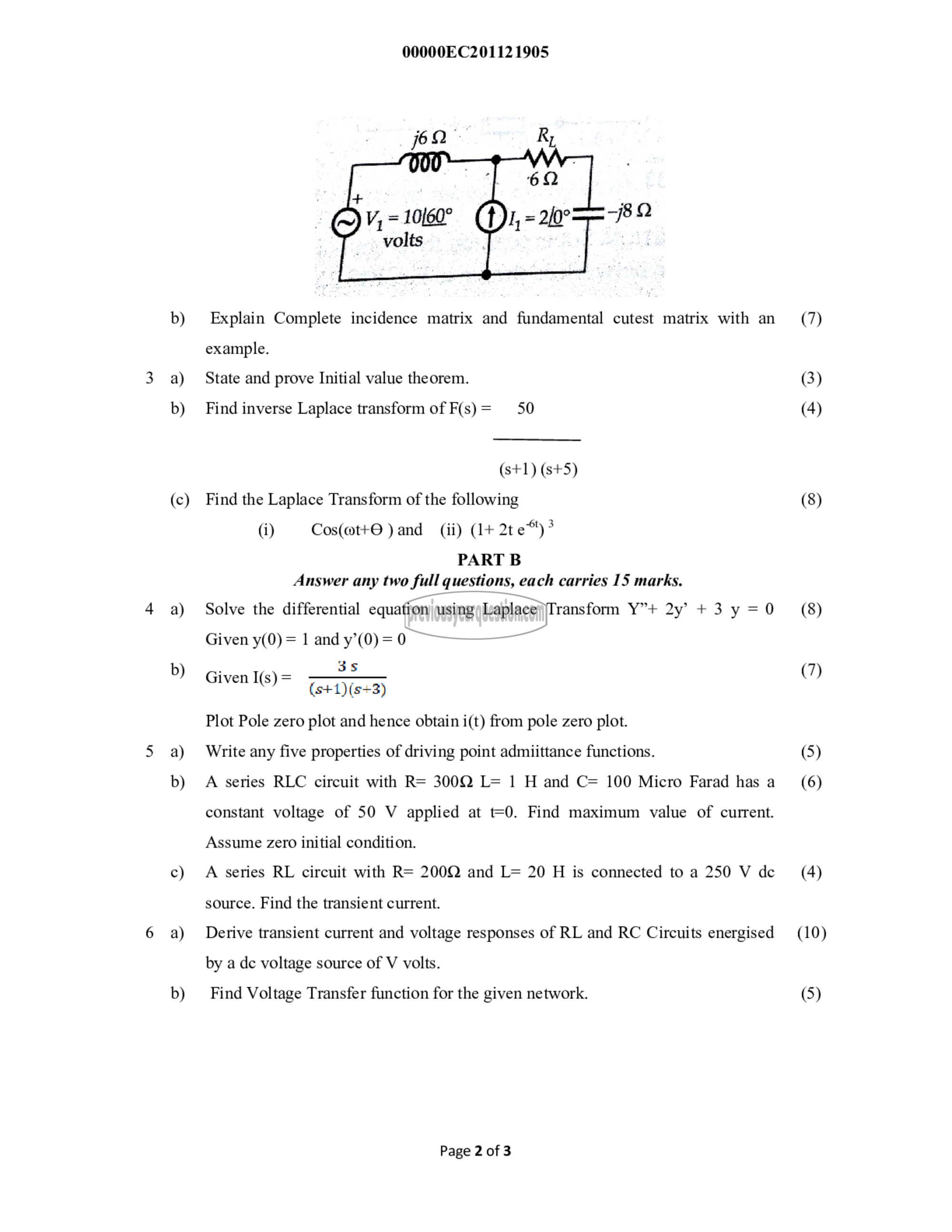 Question Paper - Network Theory-2