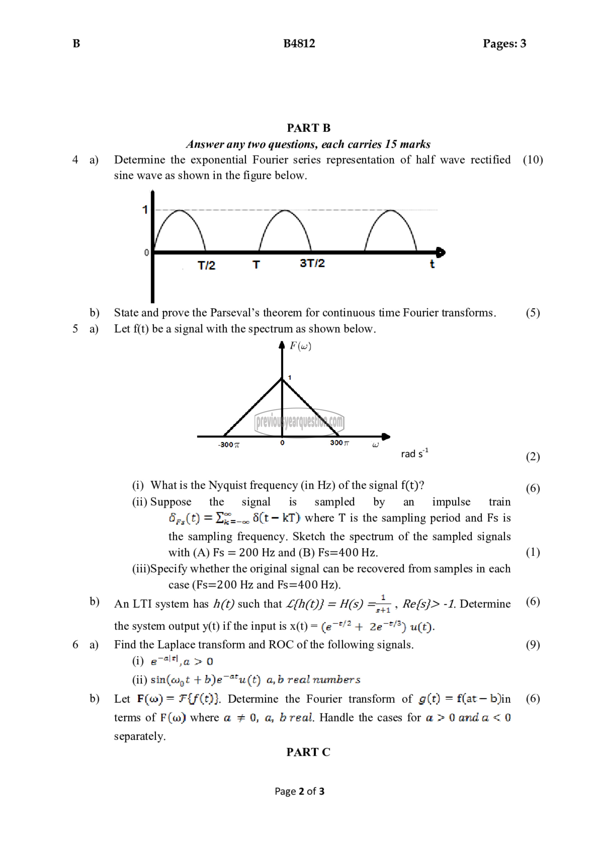 Question Paper - Signals & Systems-2