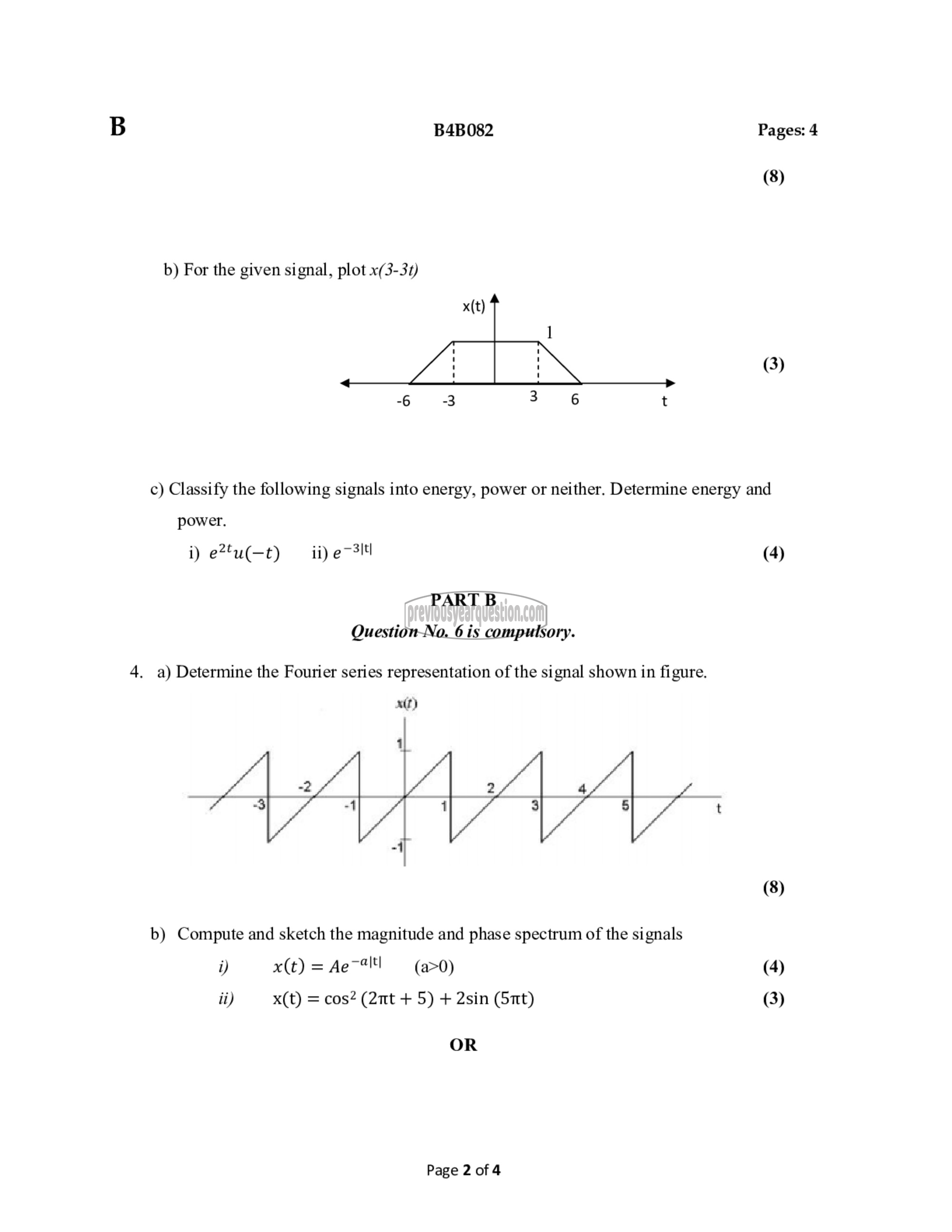 Question Paper - Signals & Systems-2