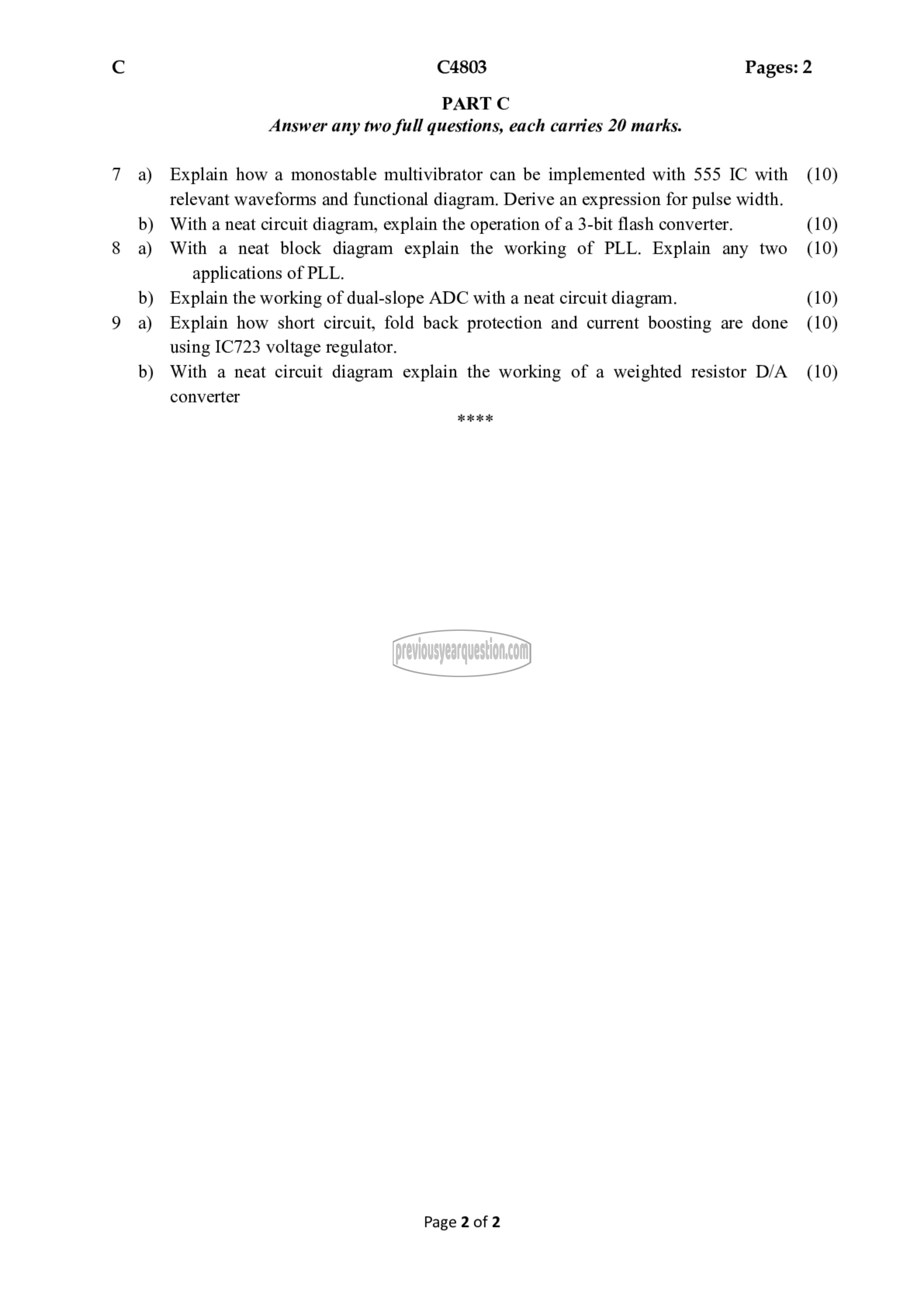 Question Paper - Analog Integrated Circuits-2