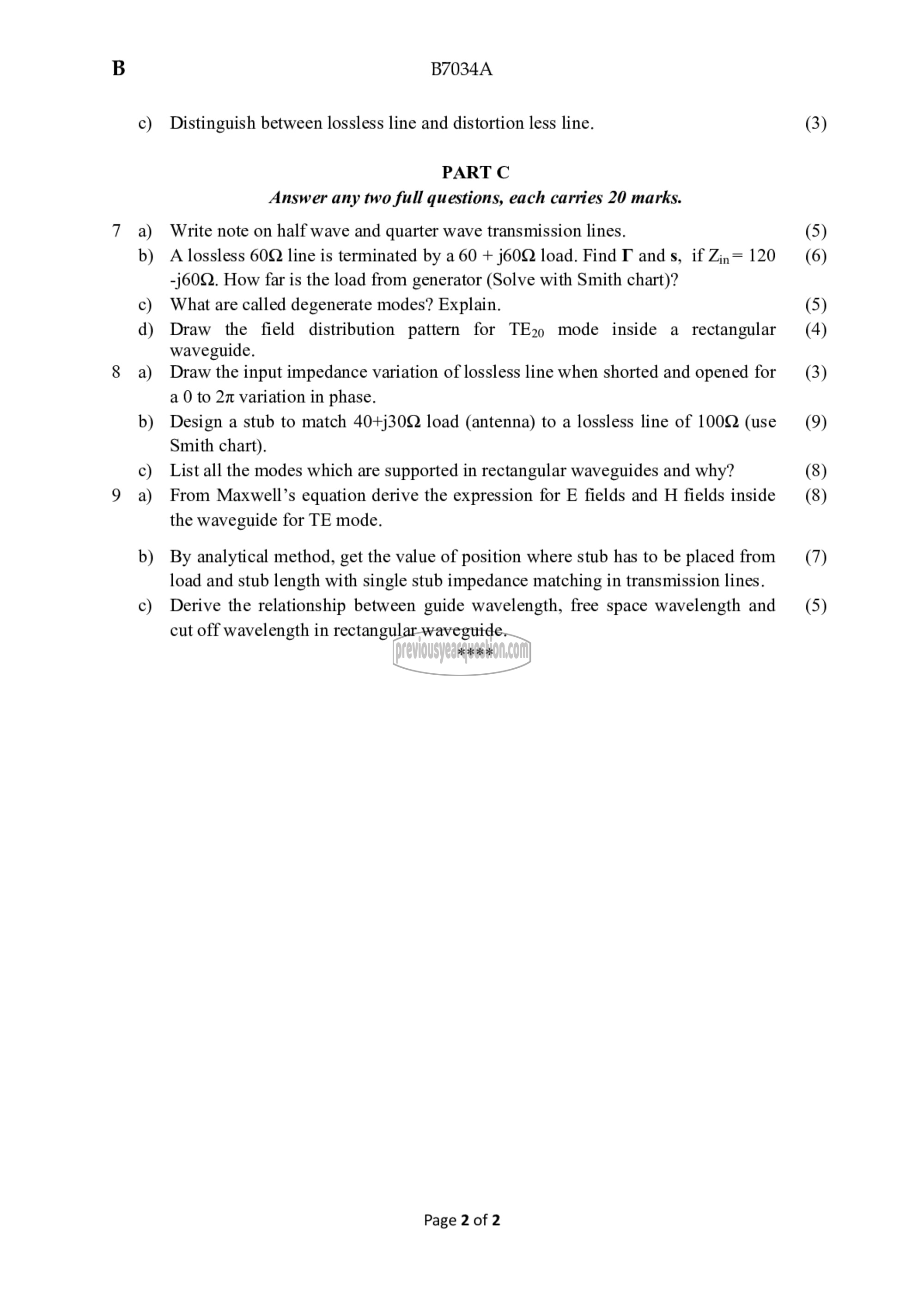 Question Paper - Applied Electromagnetic Theory-2