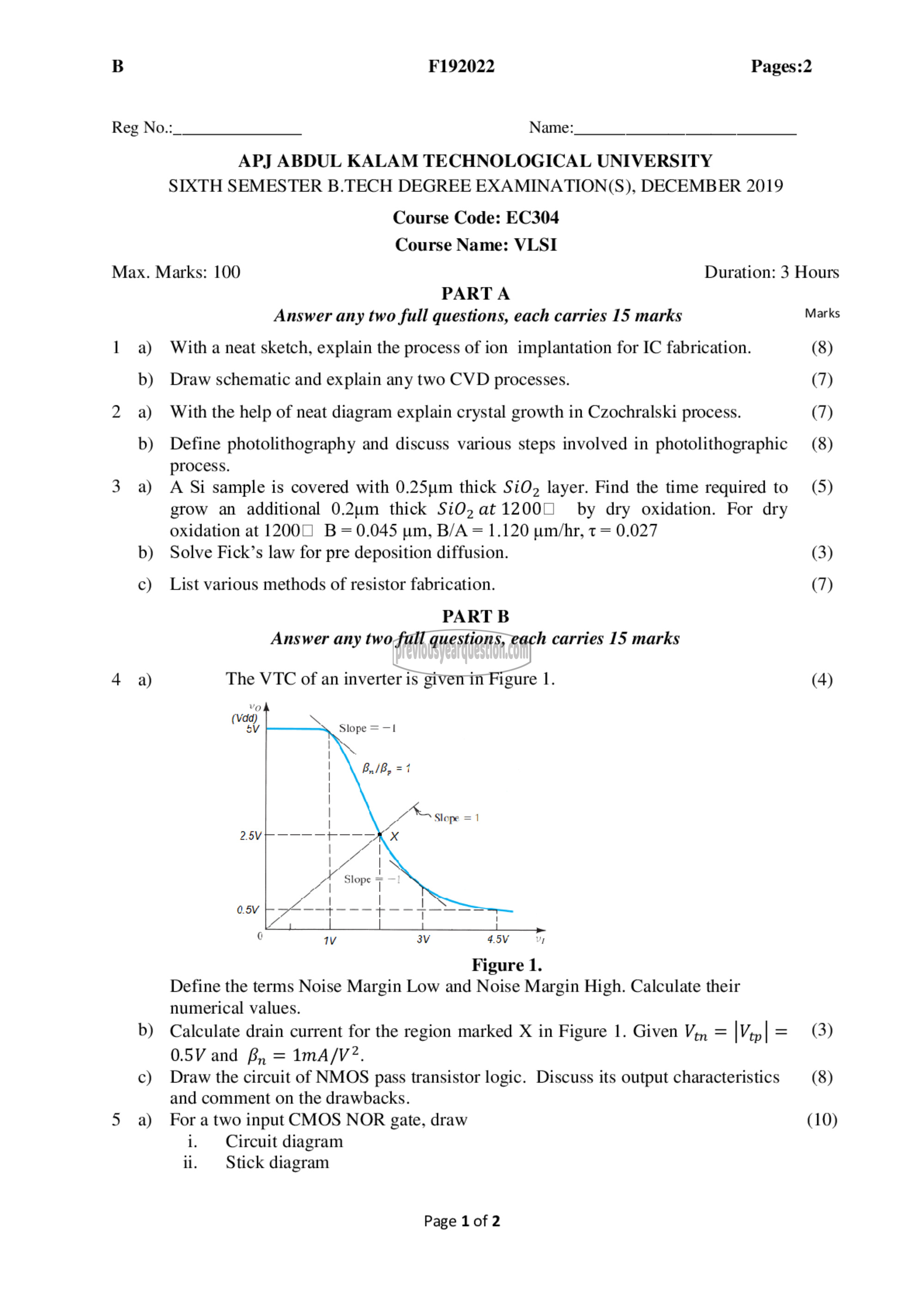 Question Paper - VLSI-1