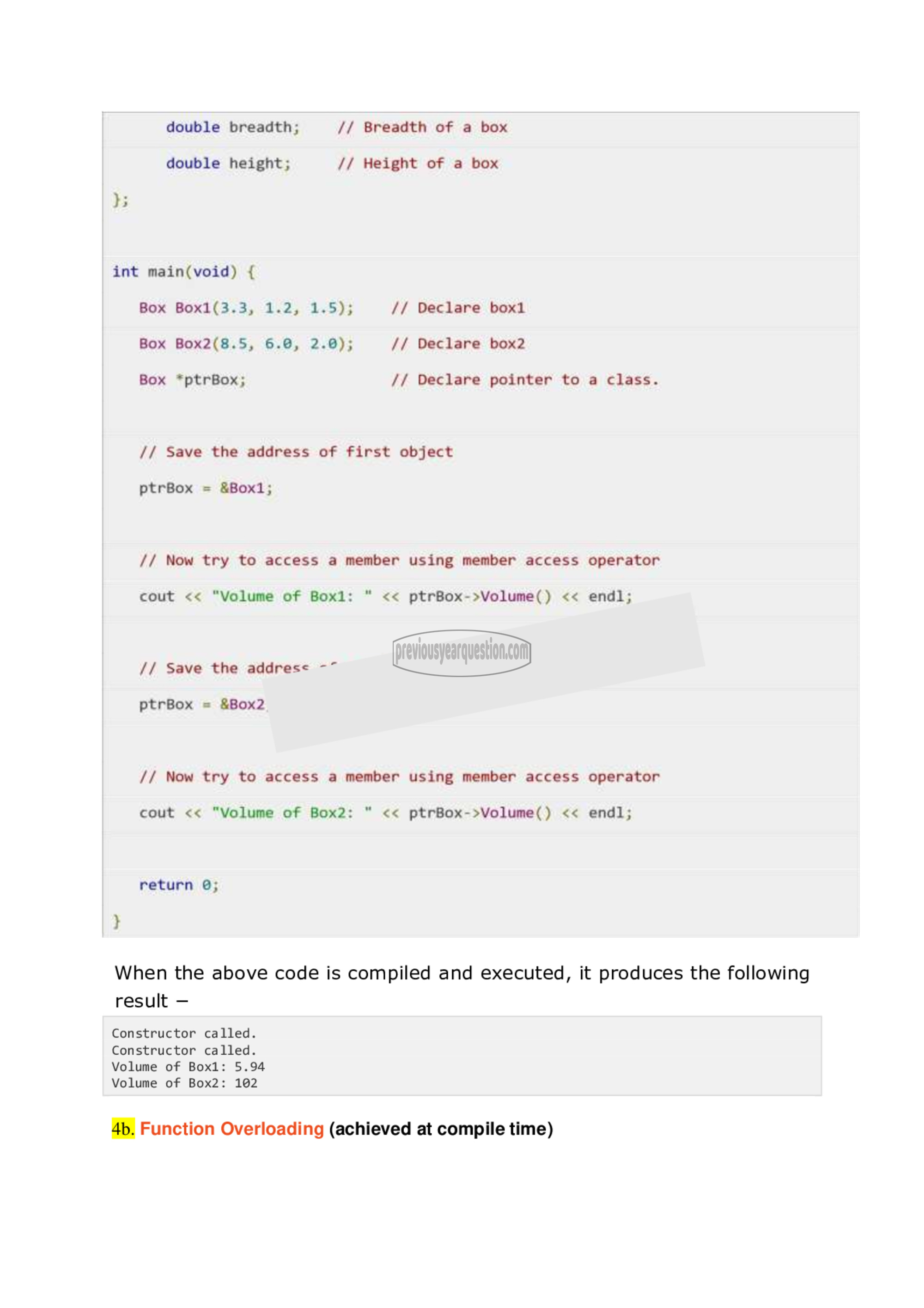 Question Paper - Object Oriented Programming-11