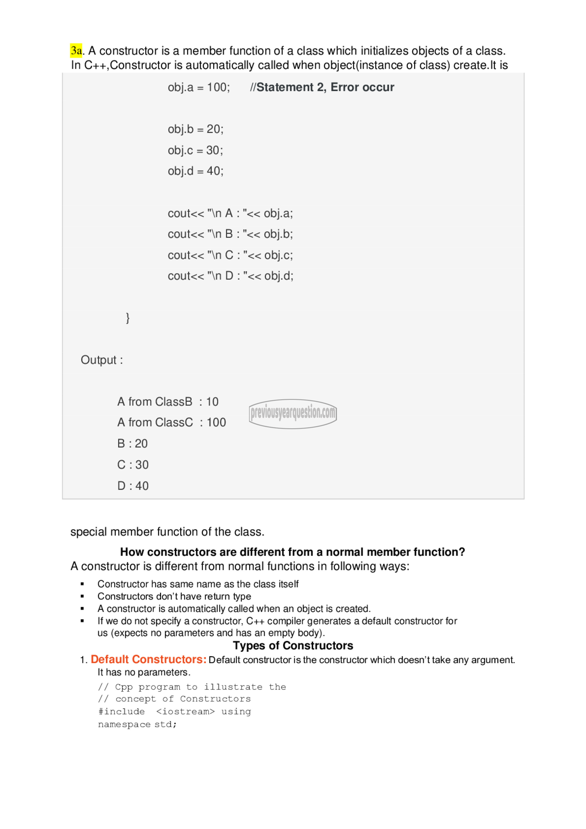 Question Paper - Object Oriented Programming-7