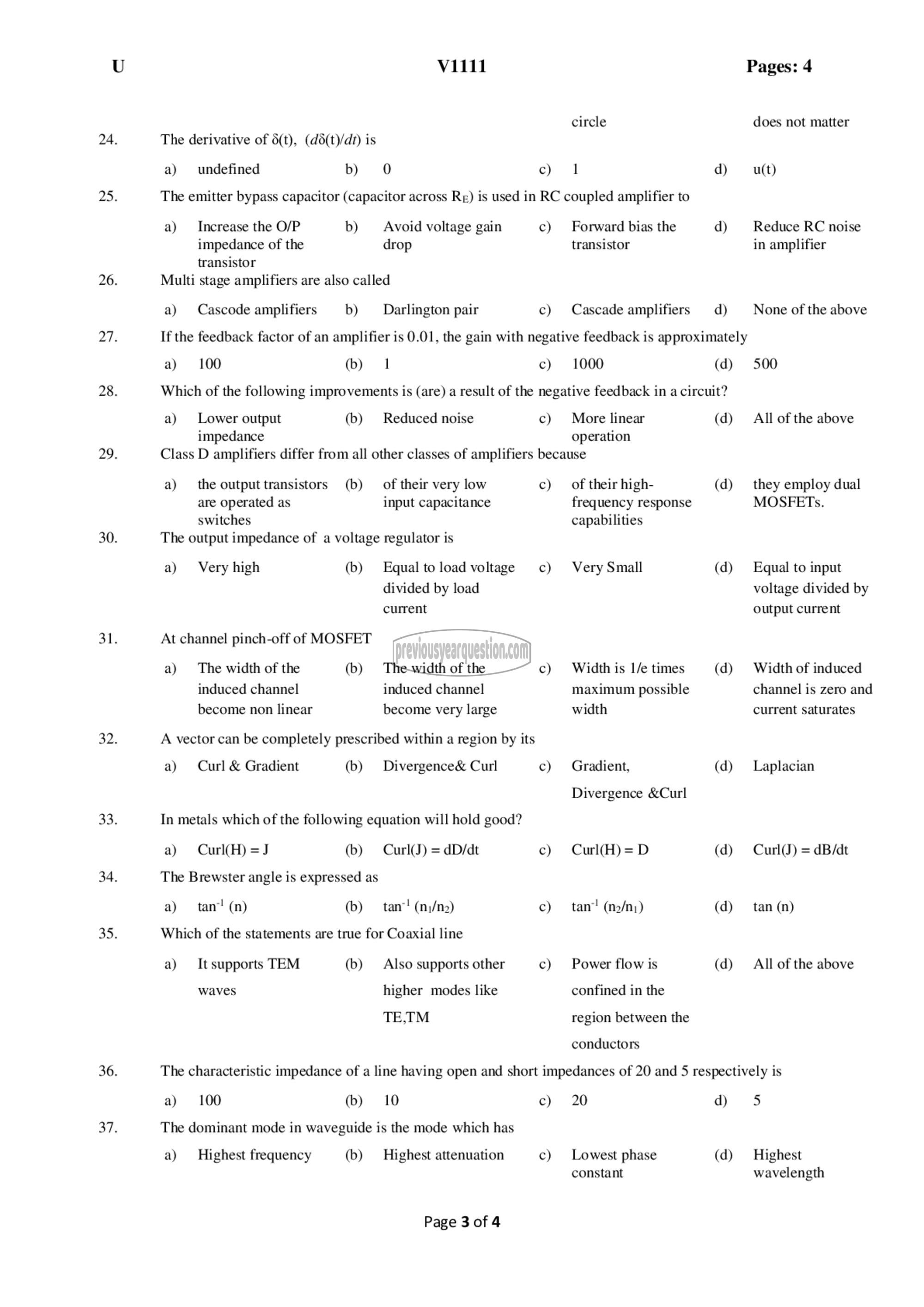 Question Paper - Comprehensive Exam-3