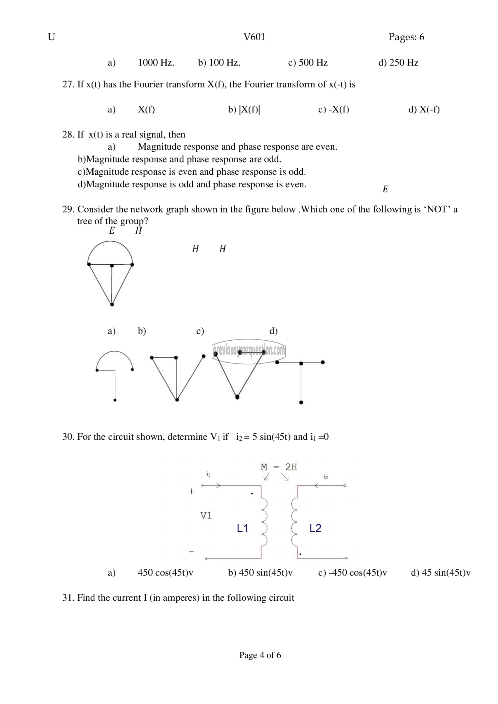 Question Paper - Comprehensive Exam-4