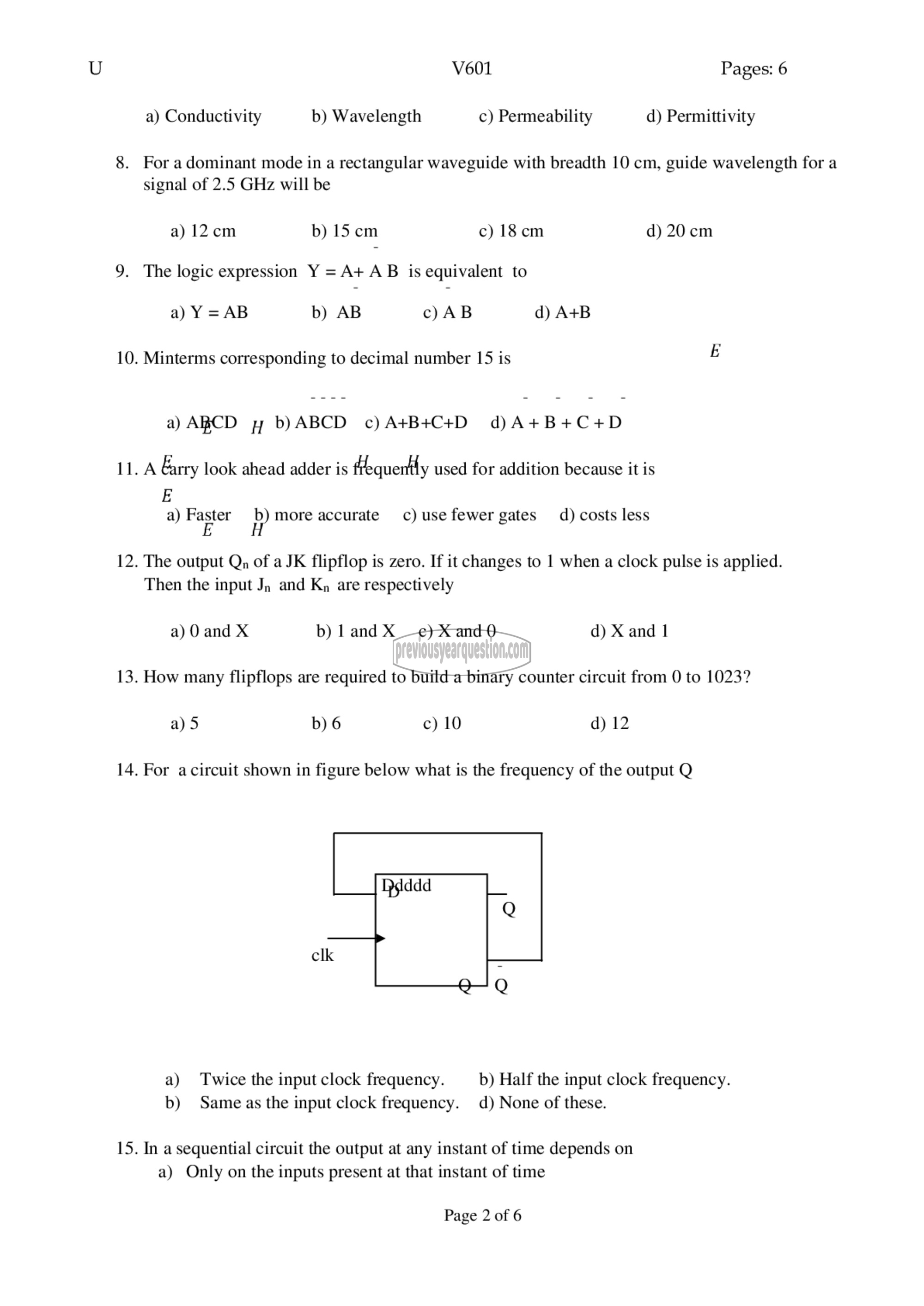 Question Paper - Comprehensive Exam-2