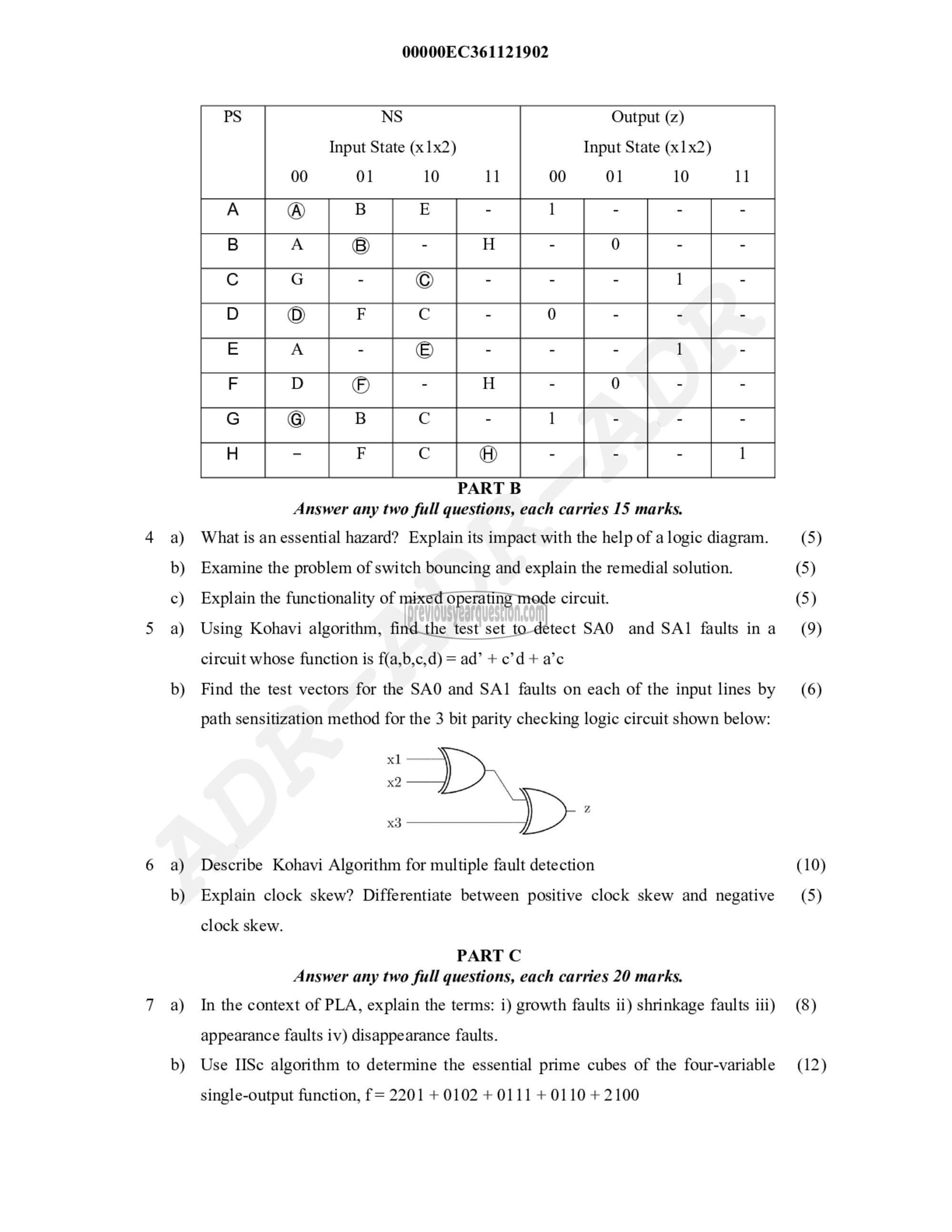 Question Paper - Digital System Design-2