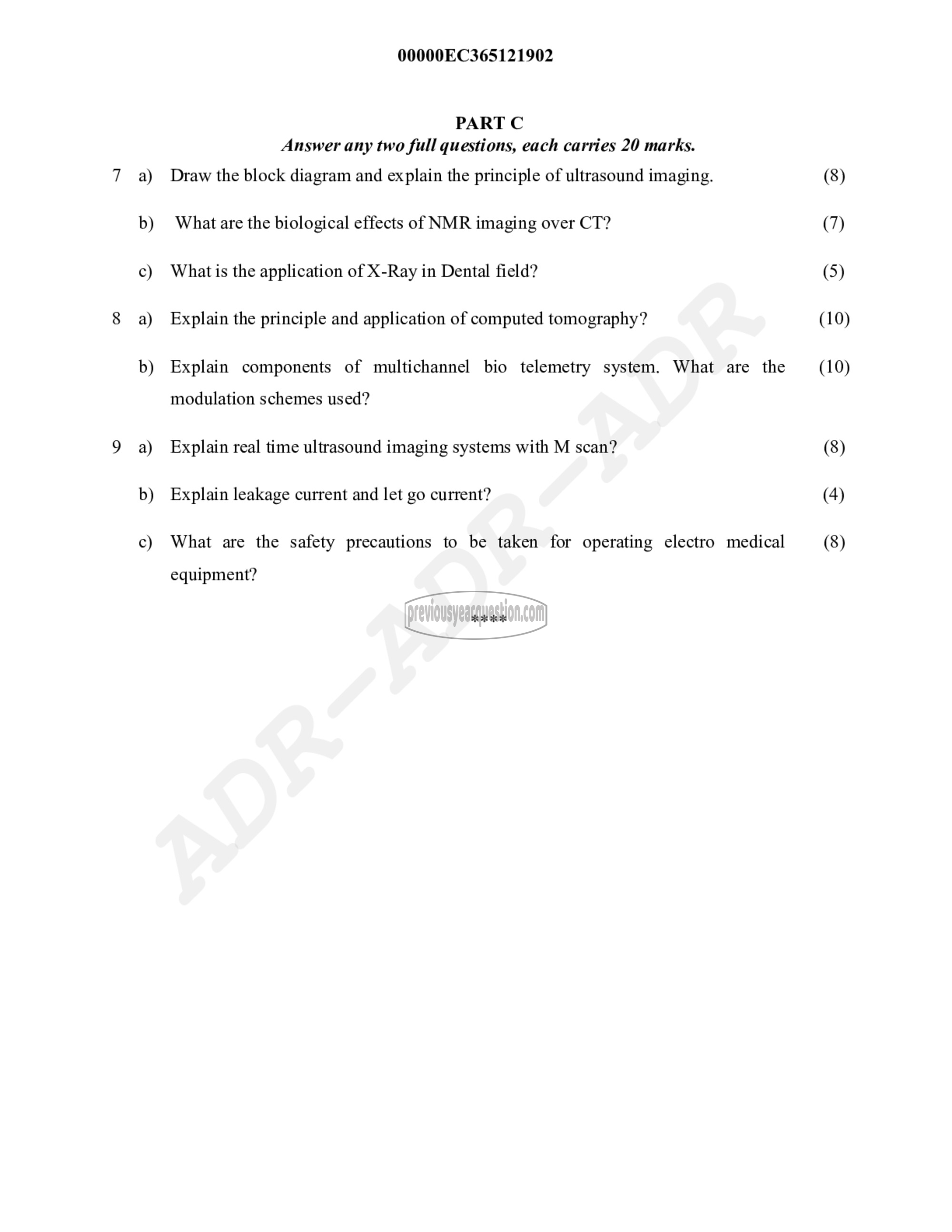 Question Paper - Biomedical Engineering-2