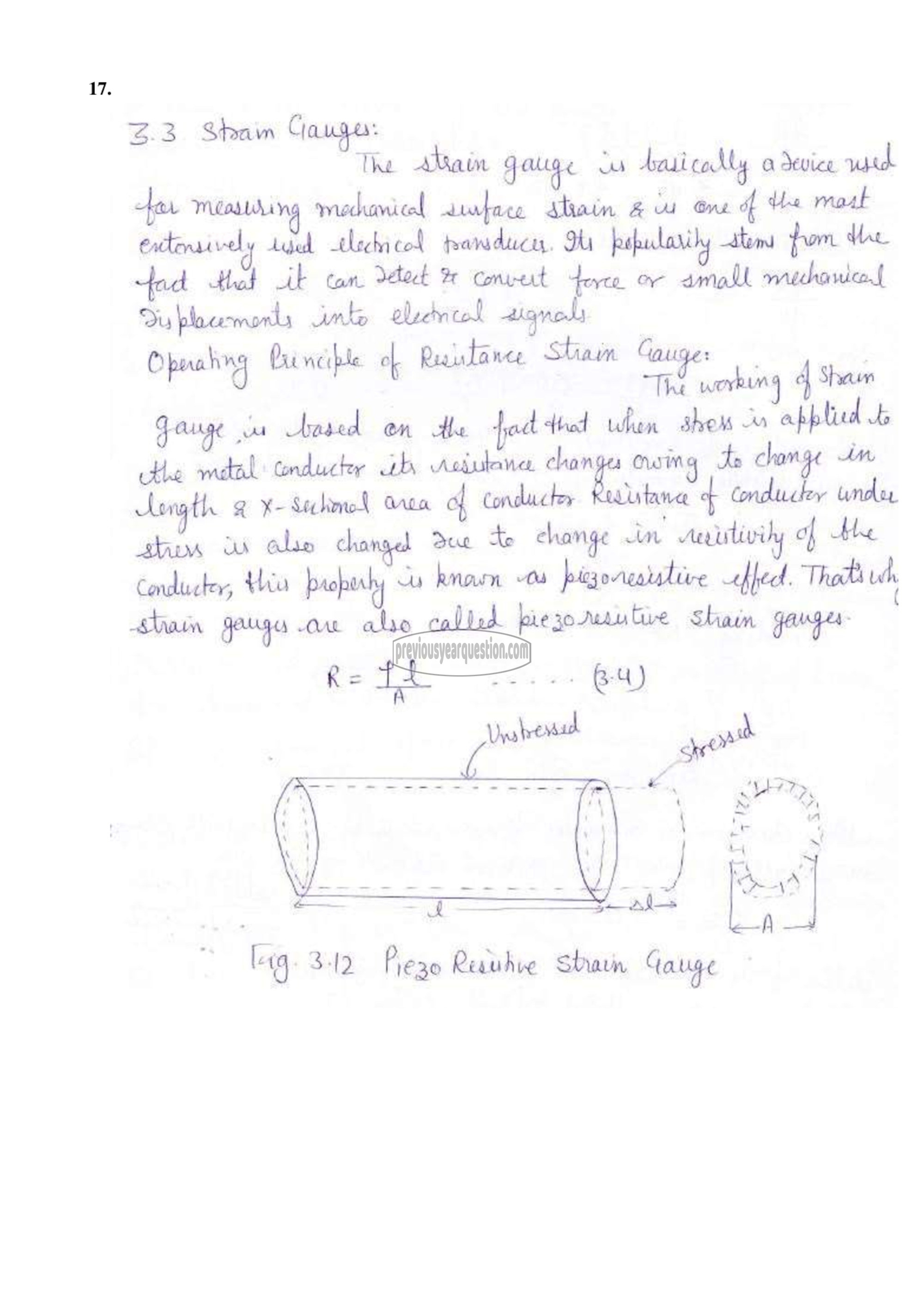 Question Paper - Measurements and Instrumentation-26