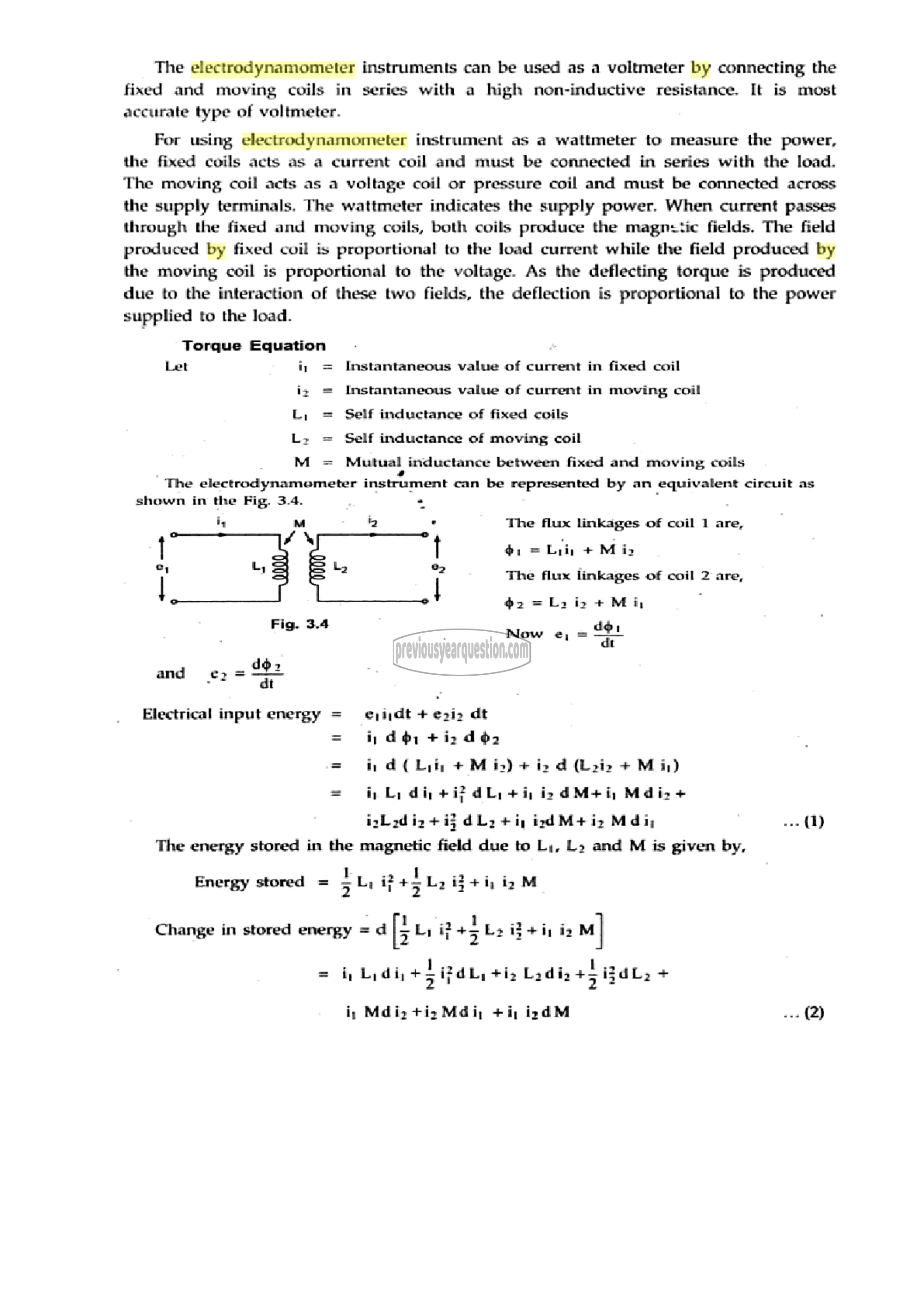 Question Paper - Measurements and Instrumentation-11