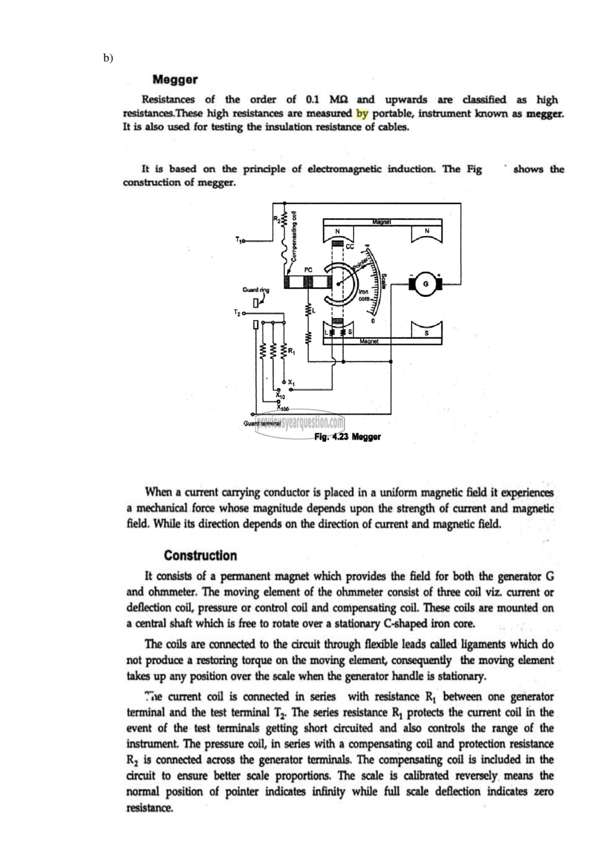 Question Paper - Measurements and Instrumentation-9