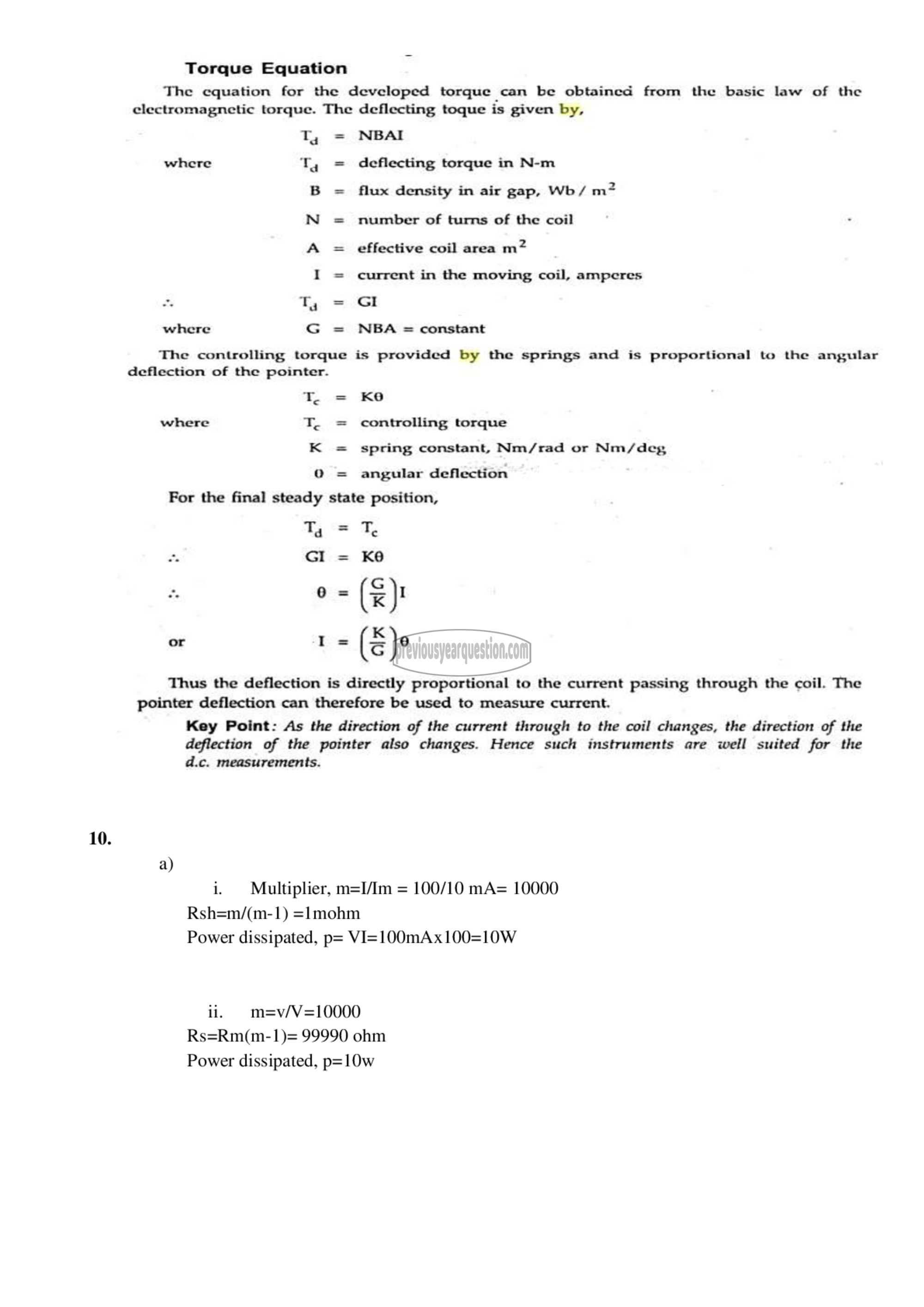 Question Paper - Measurements and Instrumentation-8