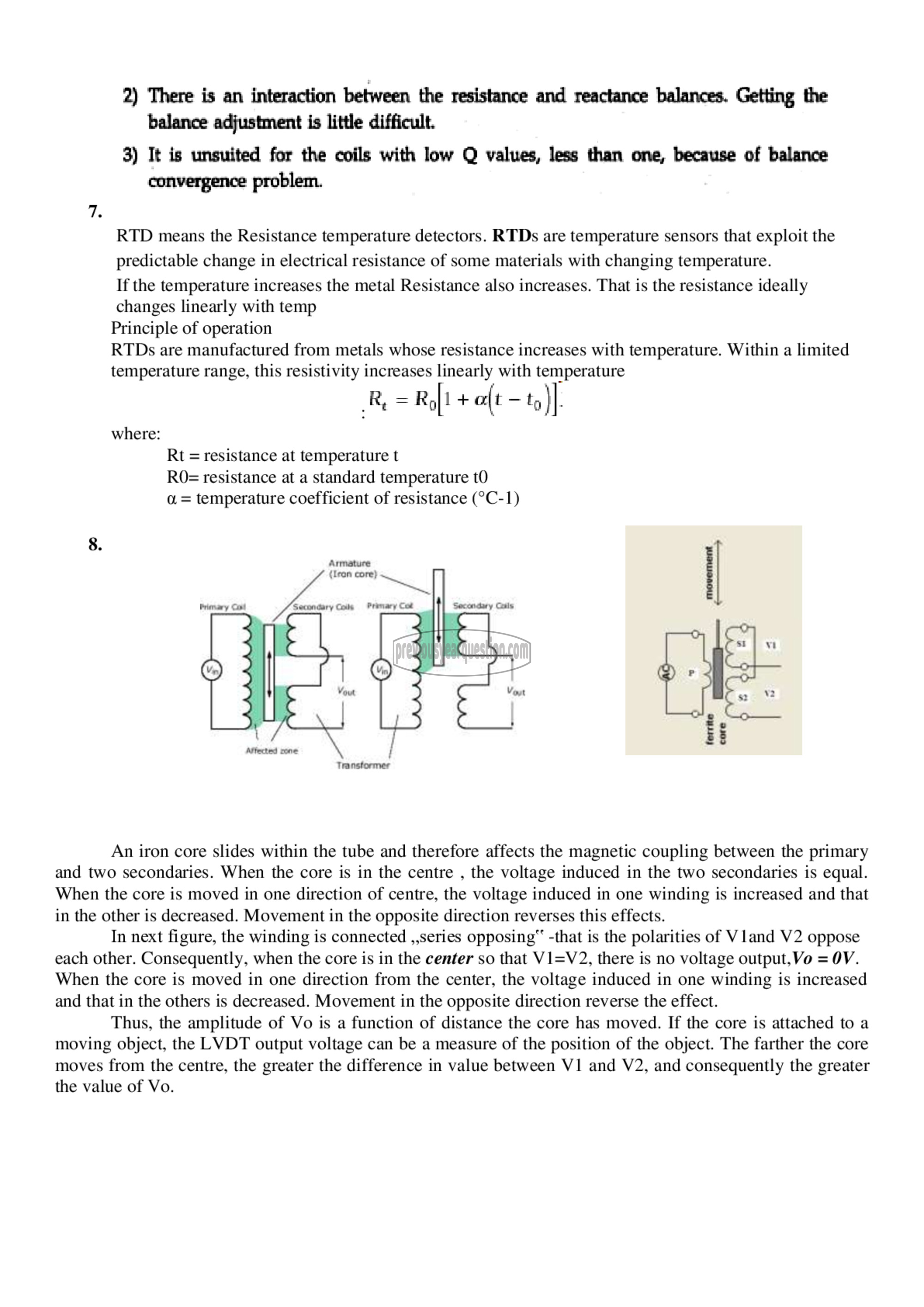 Question Paper - Measurements and Instrumentation-6