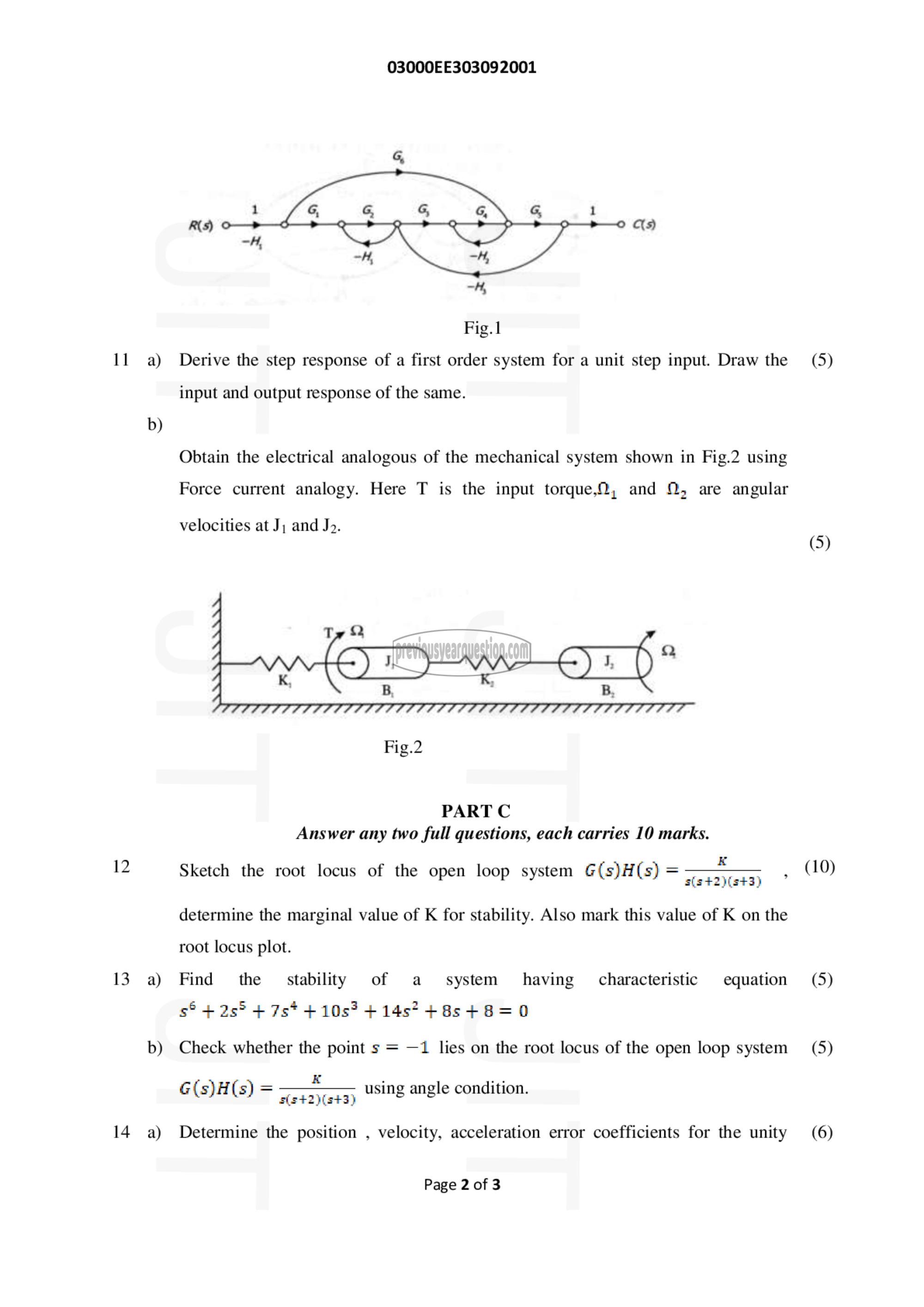 Question Paper - Linear Control Systems-2