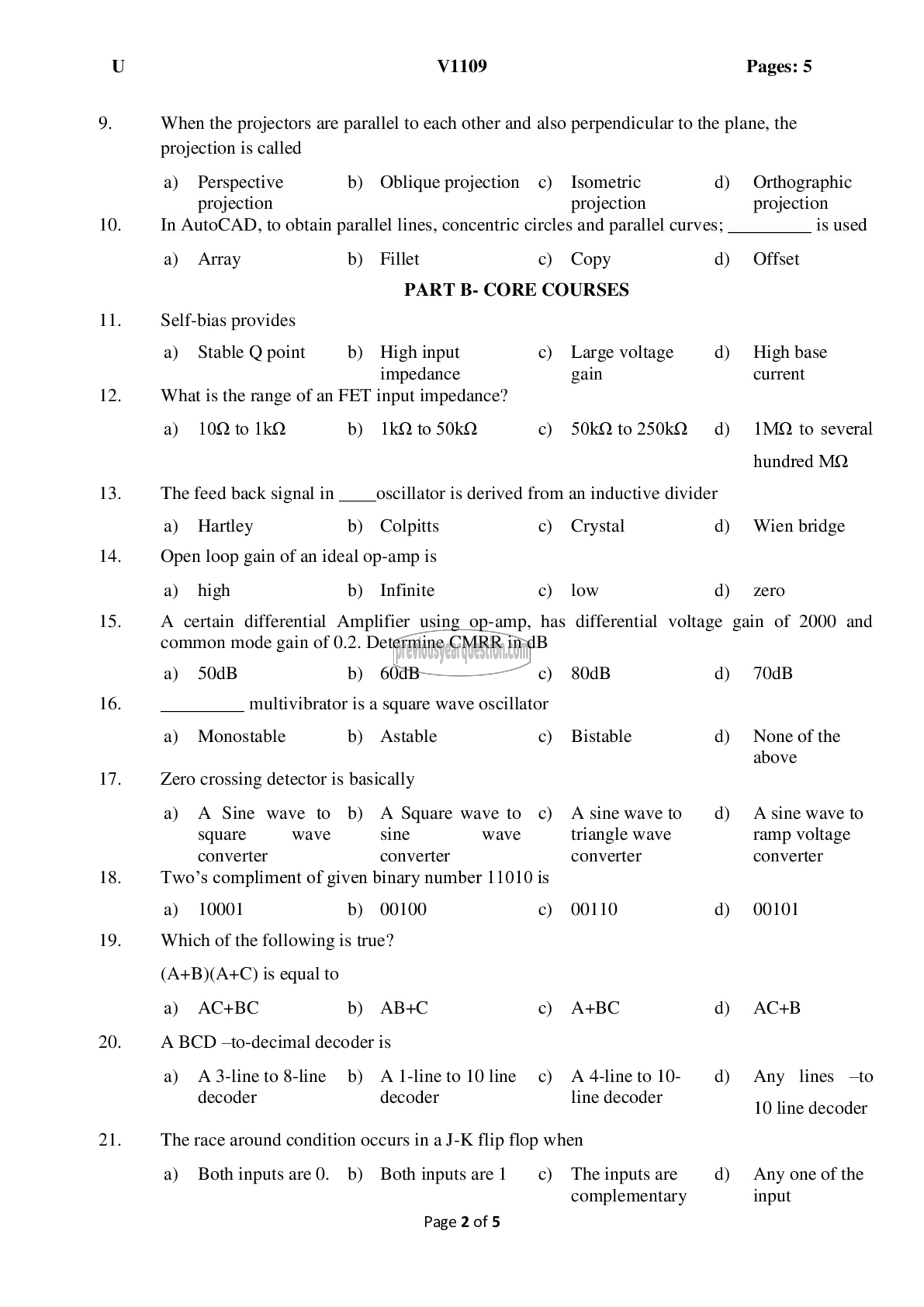 Question Paper - Comprehensive Exam-2