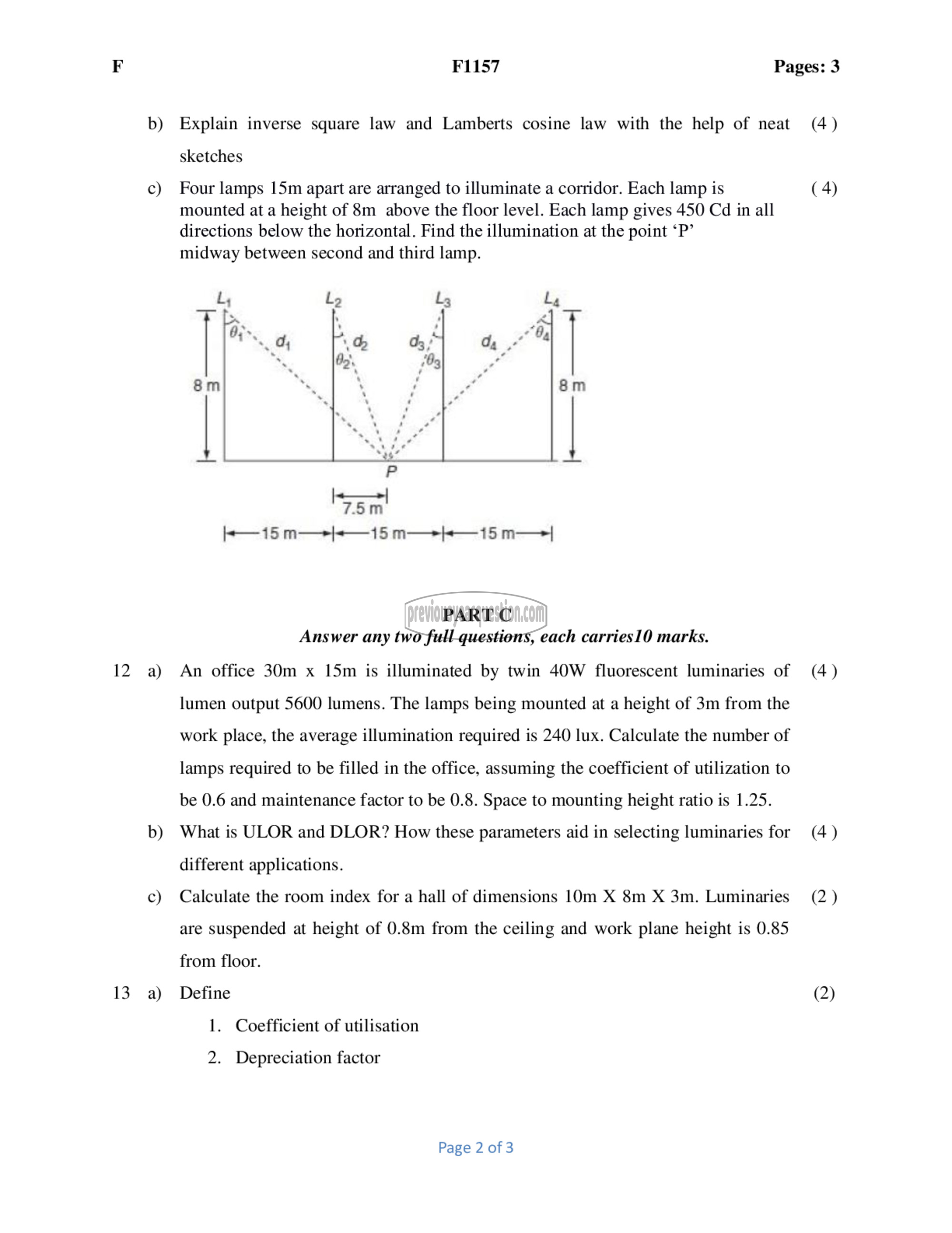 Question Paper - Illumination Technology-2