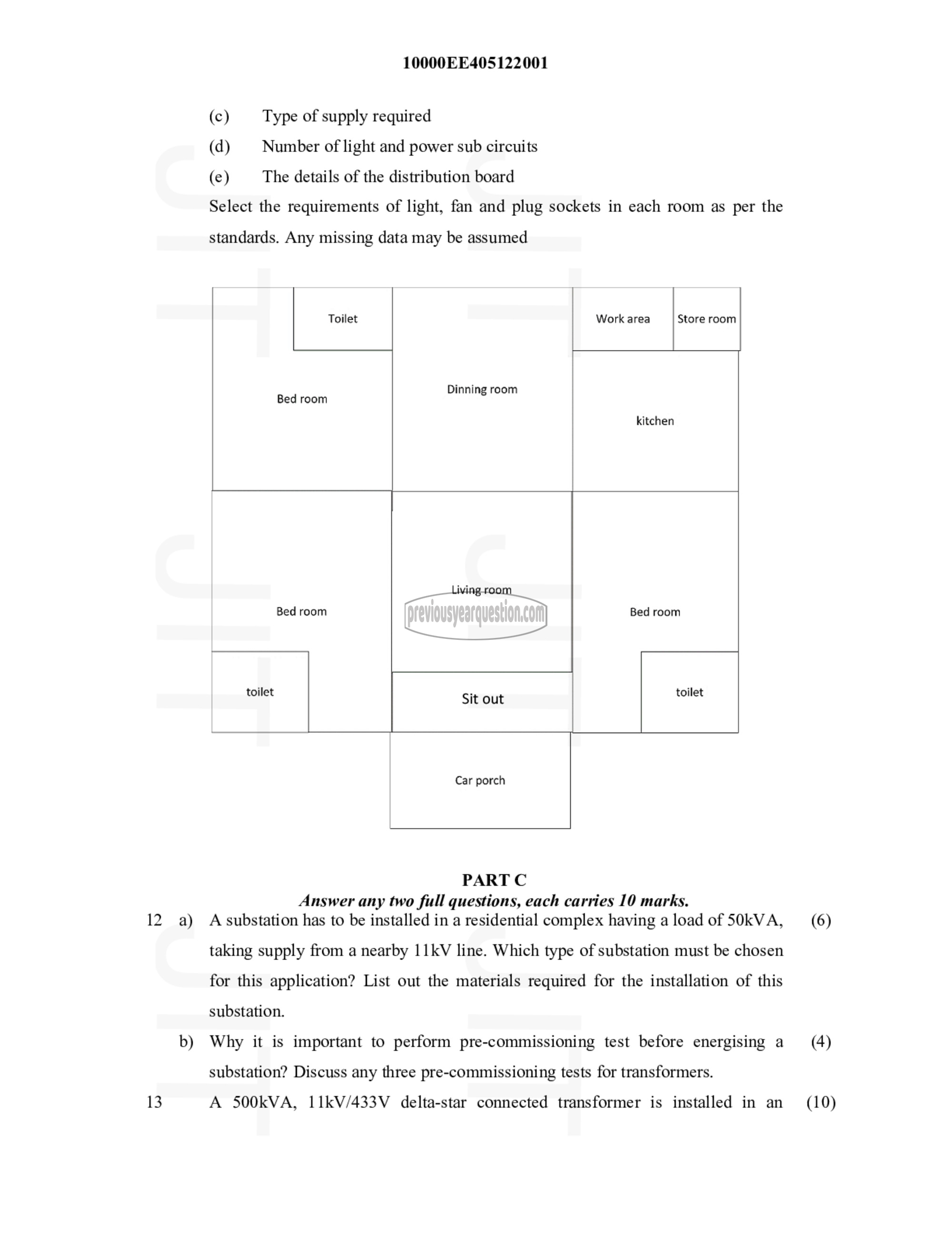 Question Paper - Electrical system design-2