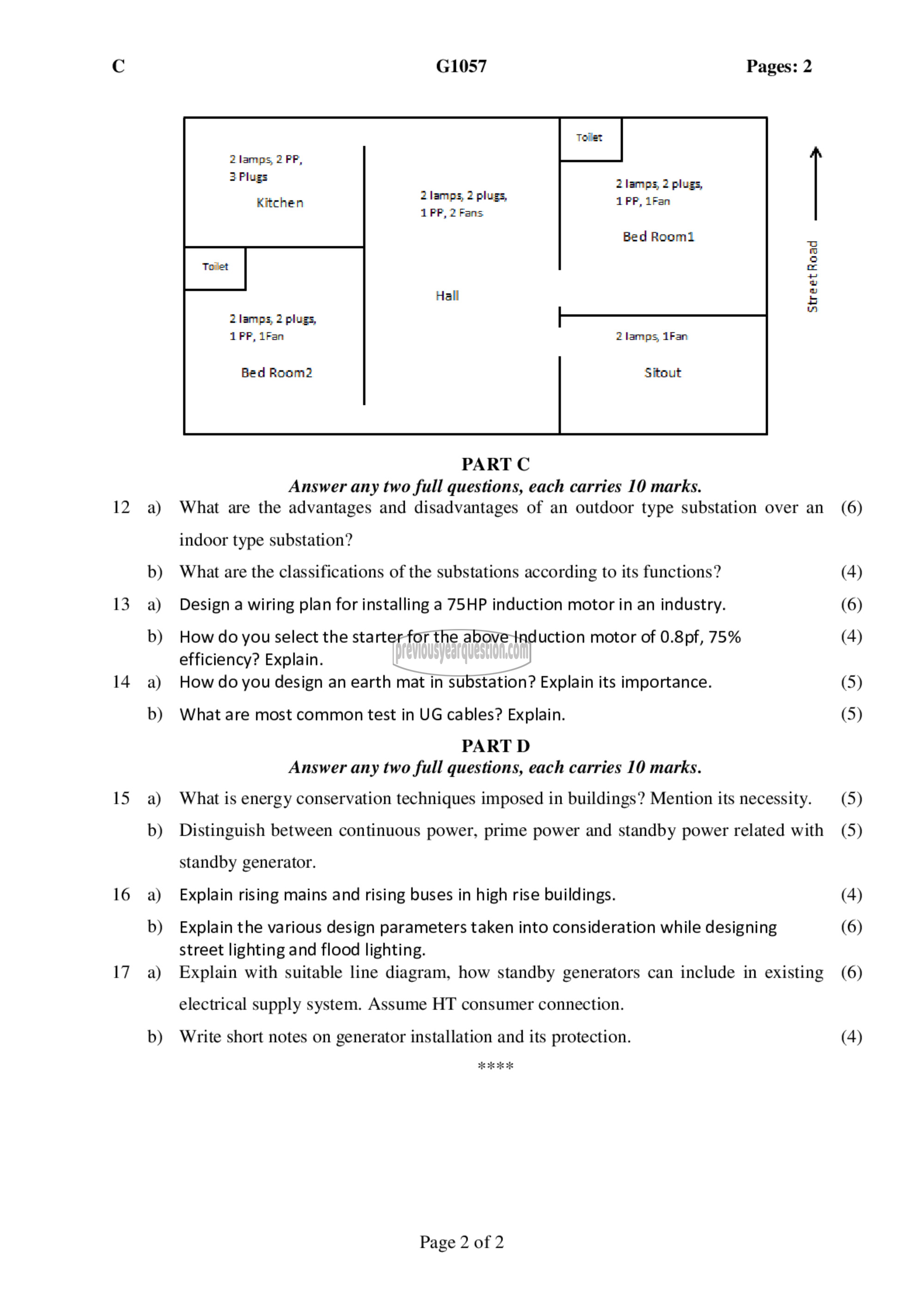 Question Paper - Electrical system design-2