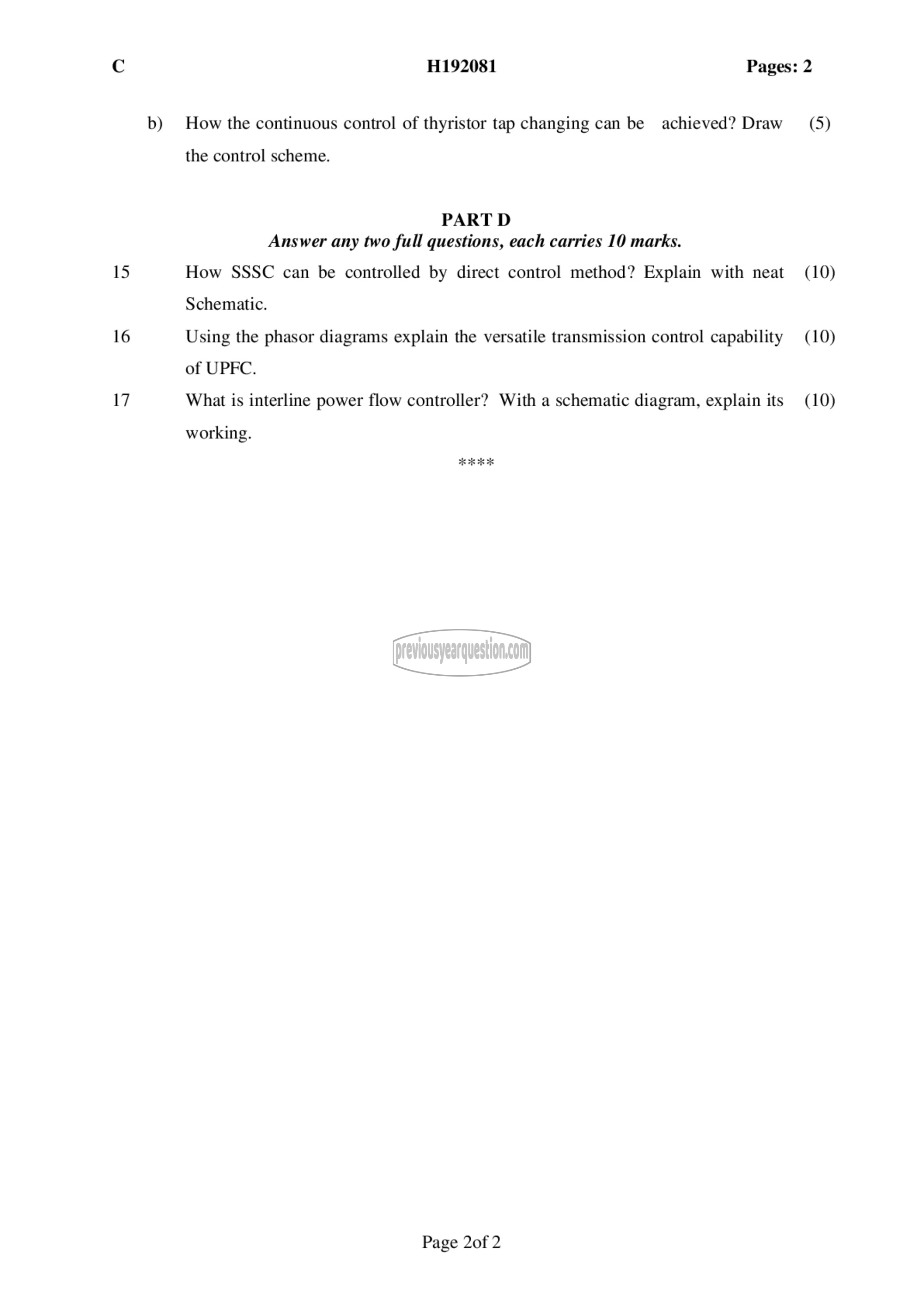 Question Paper - FACTS-2