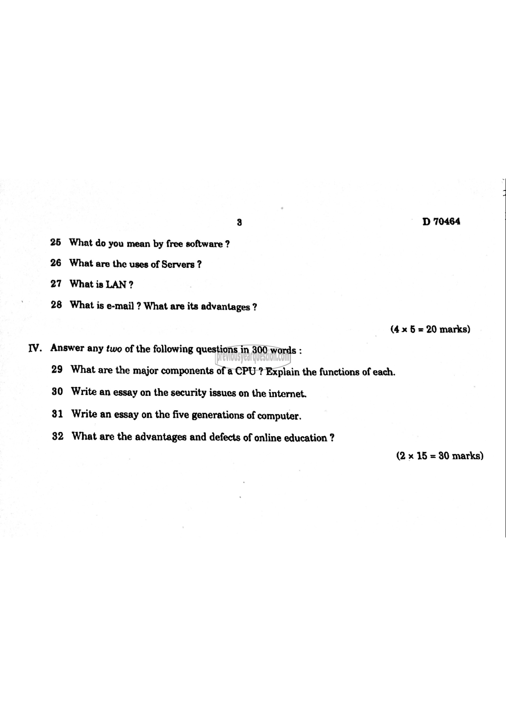 Question Paper - Informatics-3