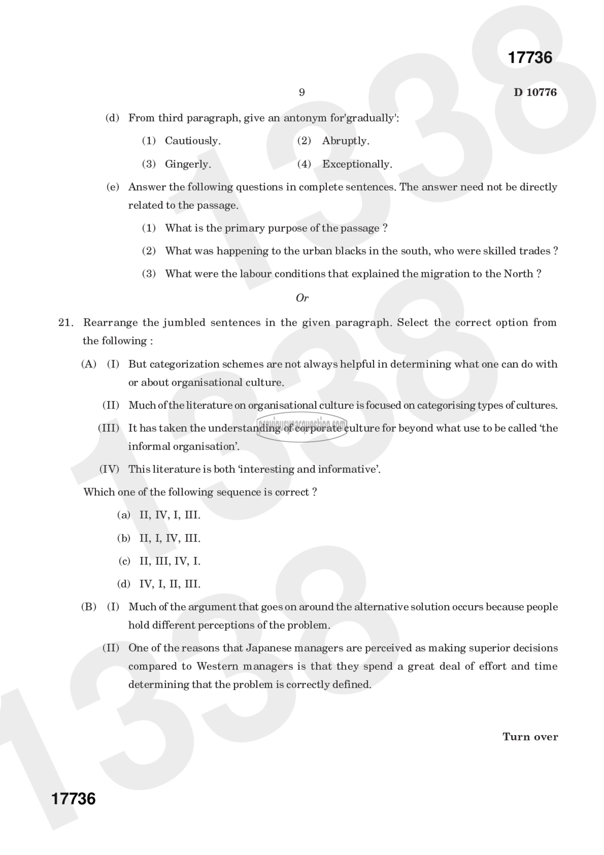 Question Paper - Film Studies-9