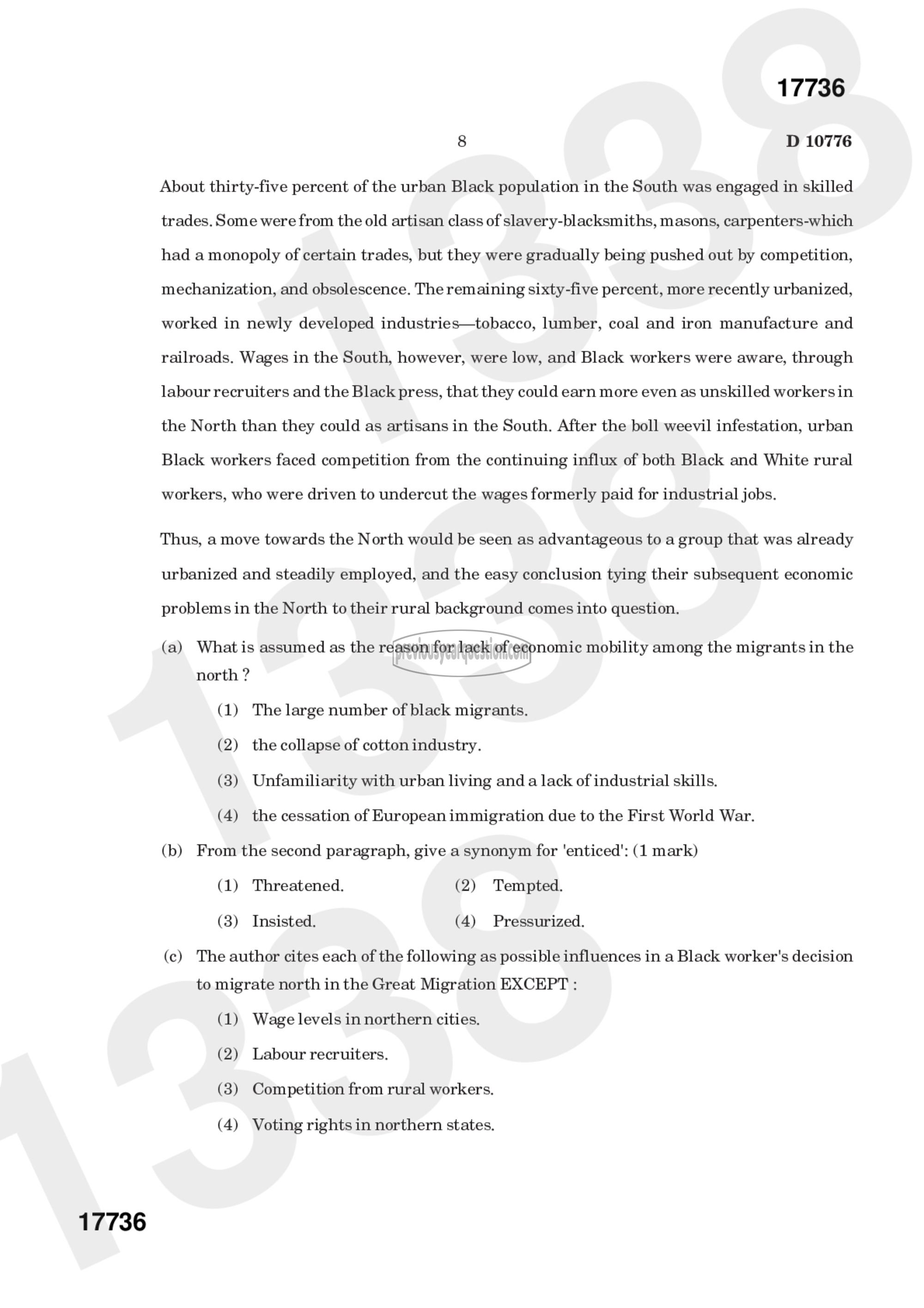 Question Paper - Film Studies-8