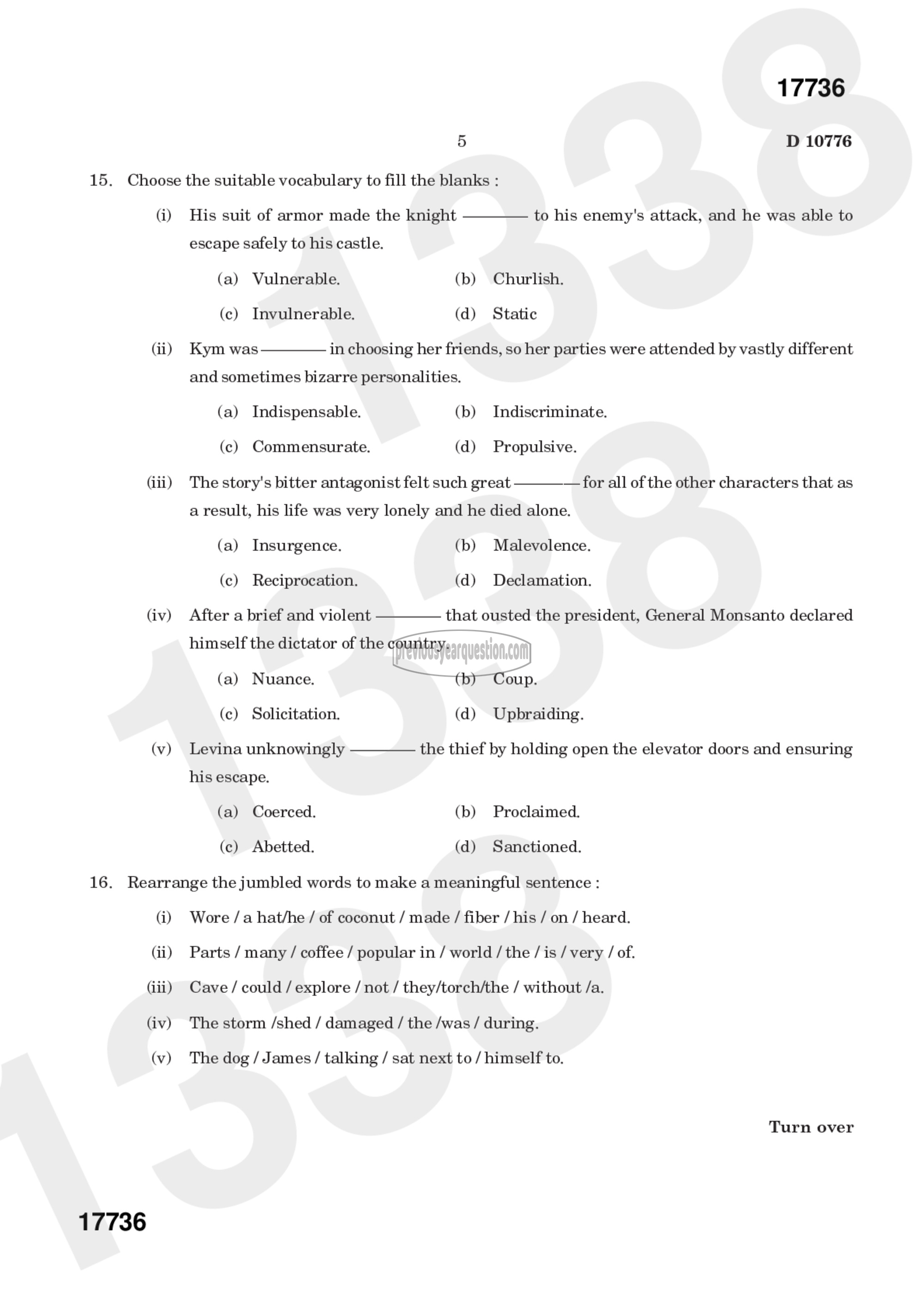 Question Paper - Film Studies-5