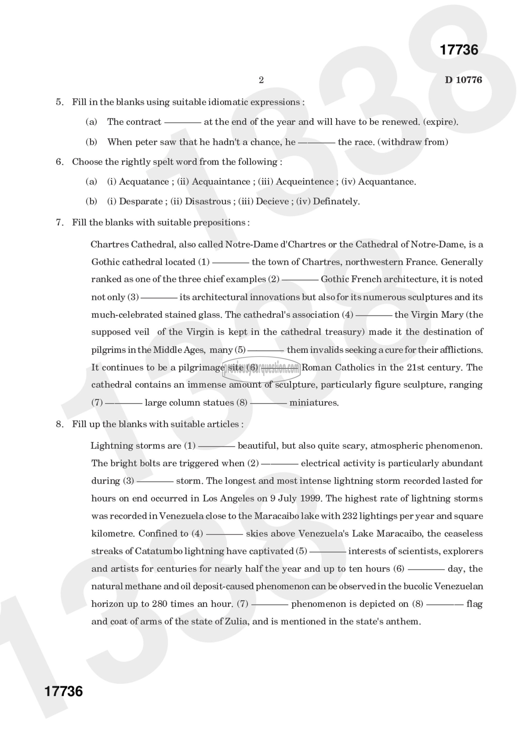 Question Paper - Film Studies-2