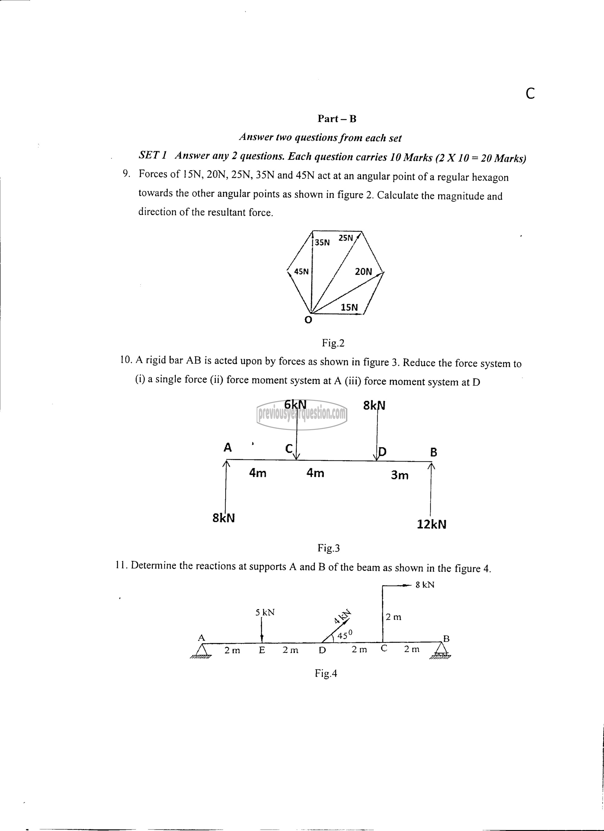 Question Paper - ENGINEERING MECHANICS-2