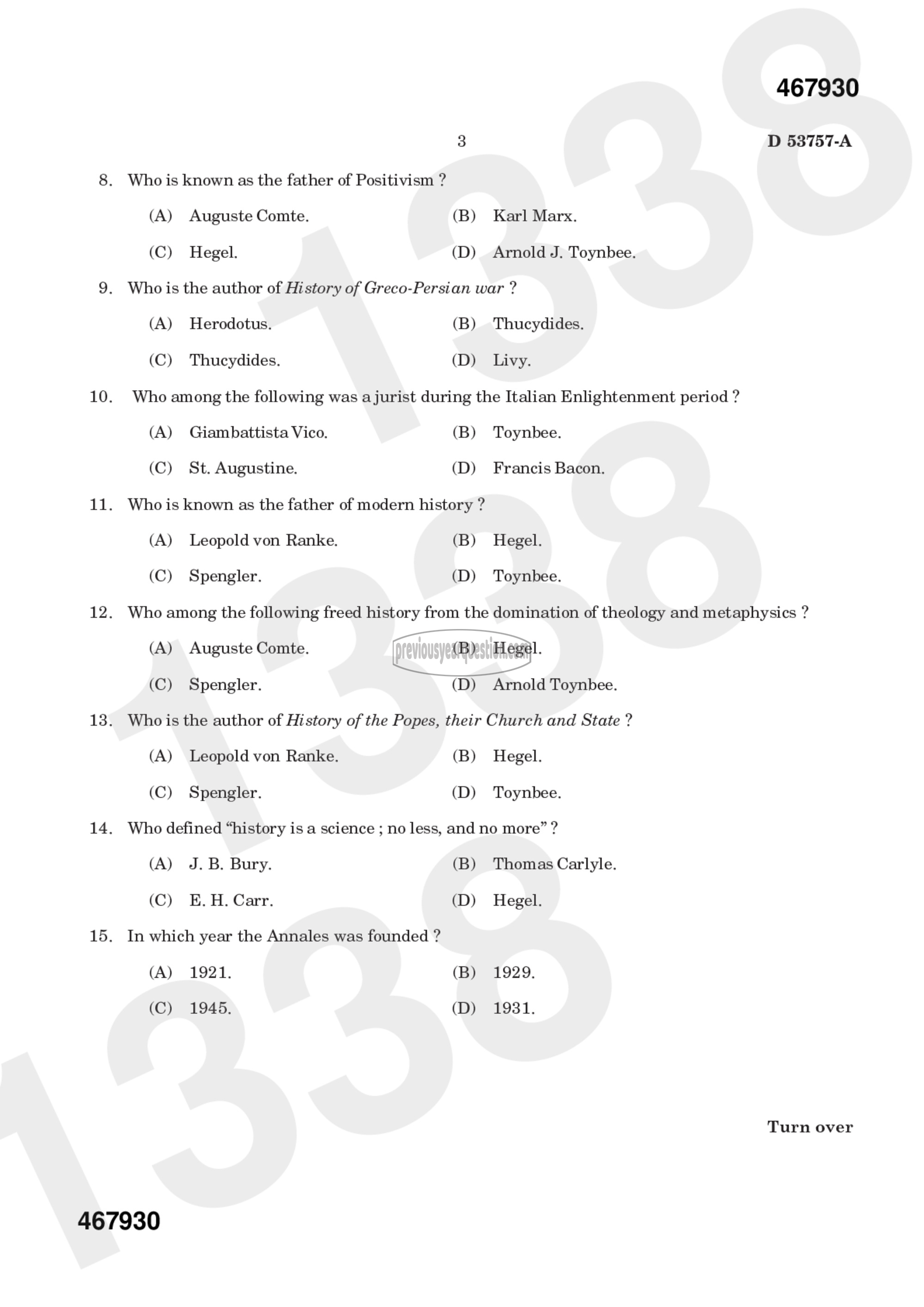 Question Paper - TRENDS IN HISTORIOGRAPHY-5