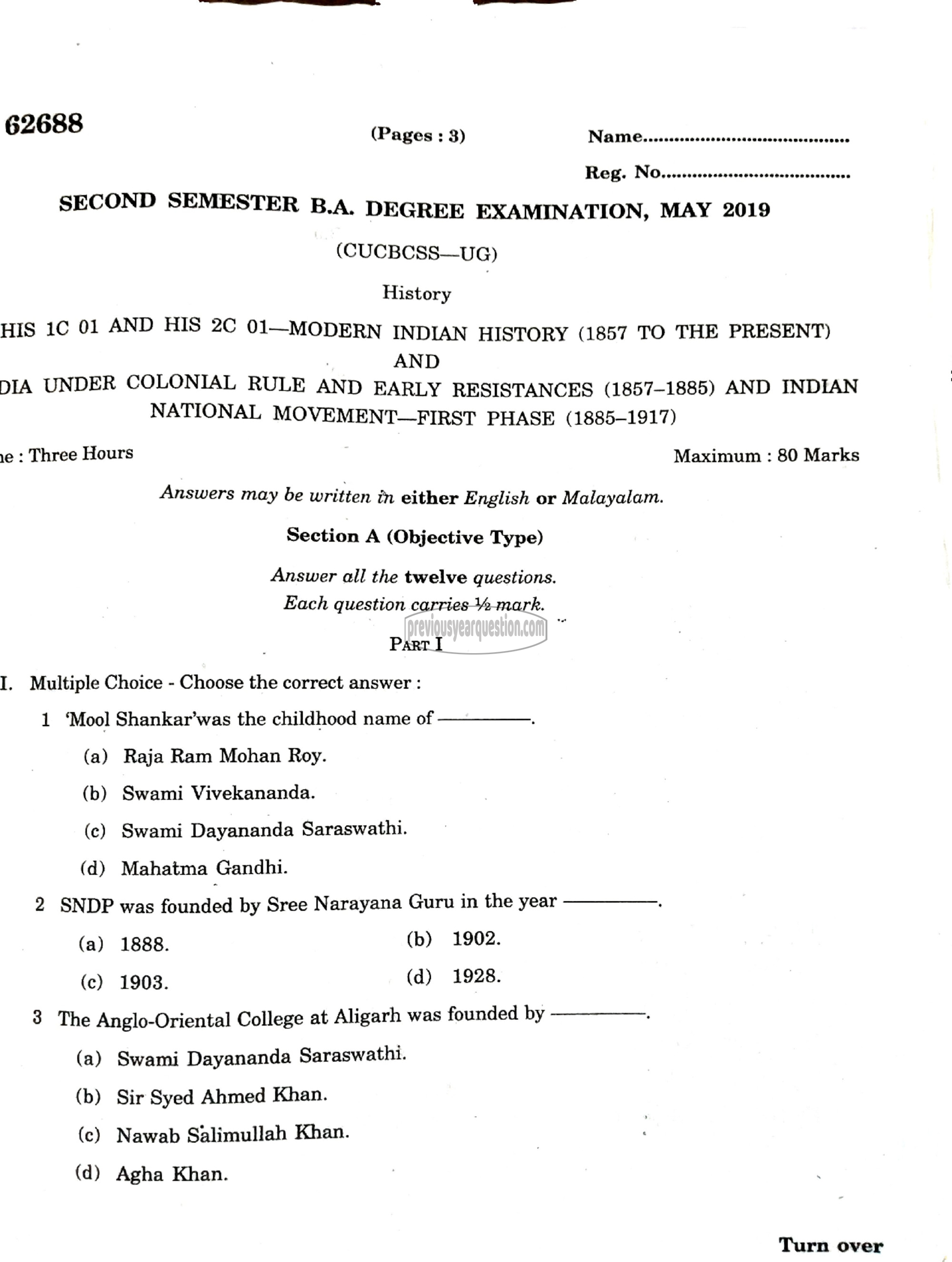 Question Paper - Method of Historical Research-1