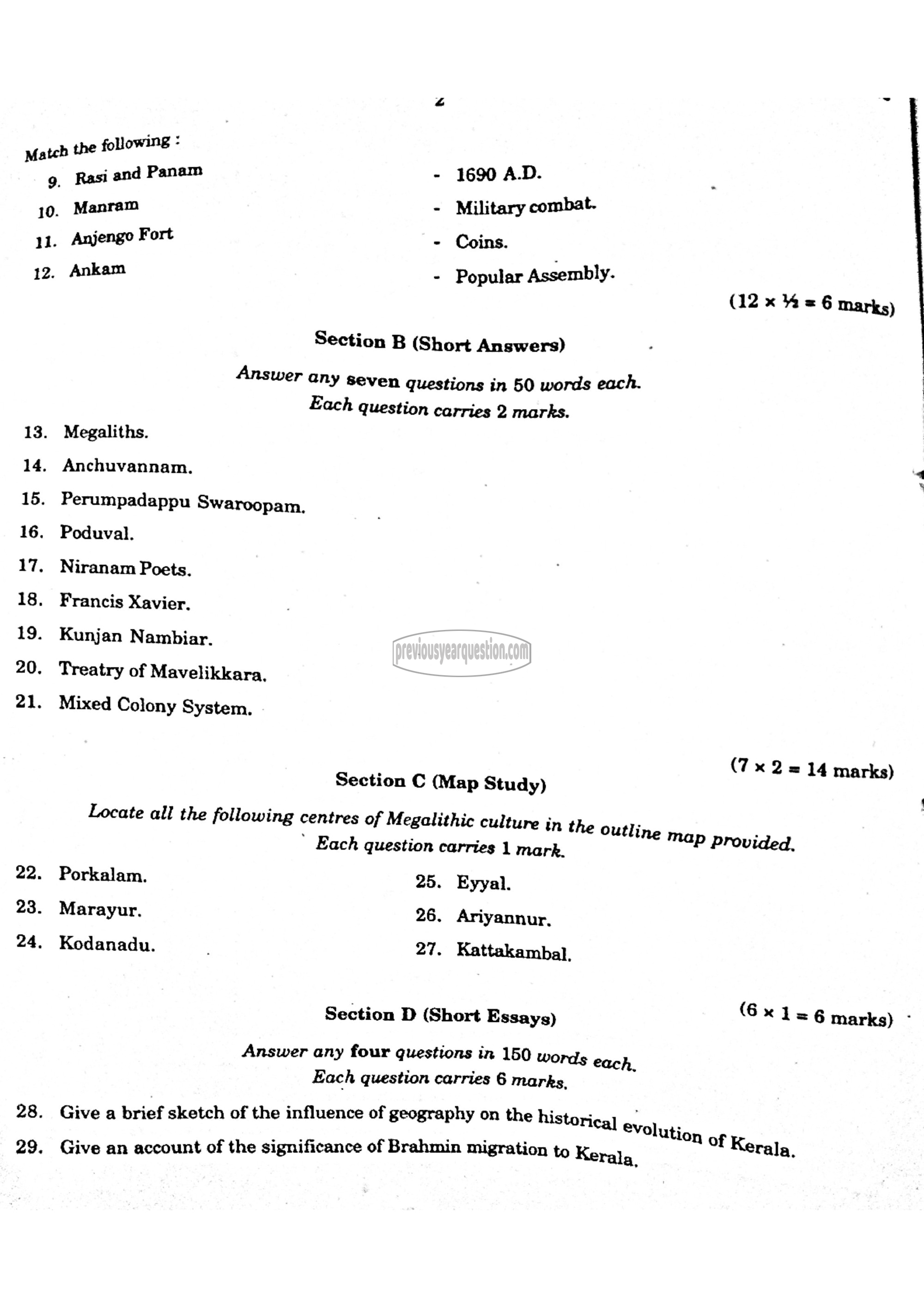 Question Paper - WORLD HISTORY- 3-2