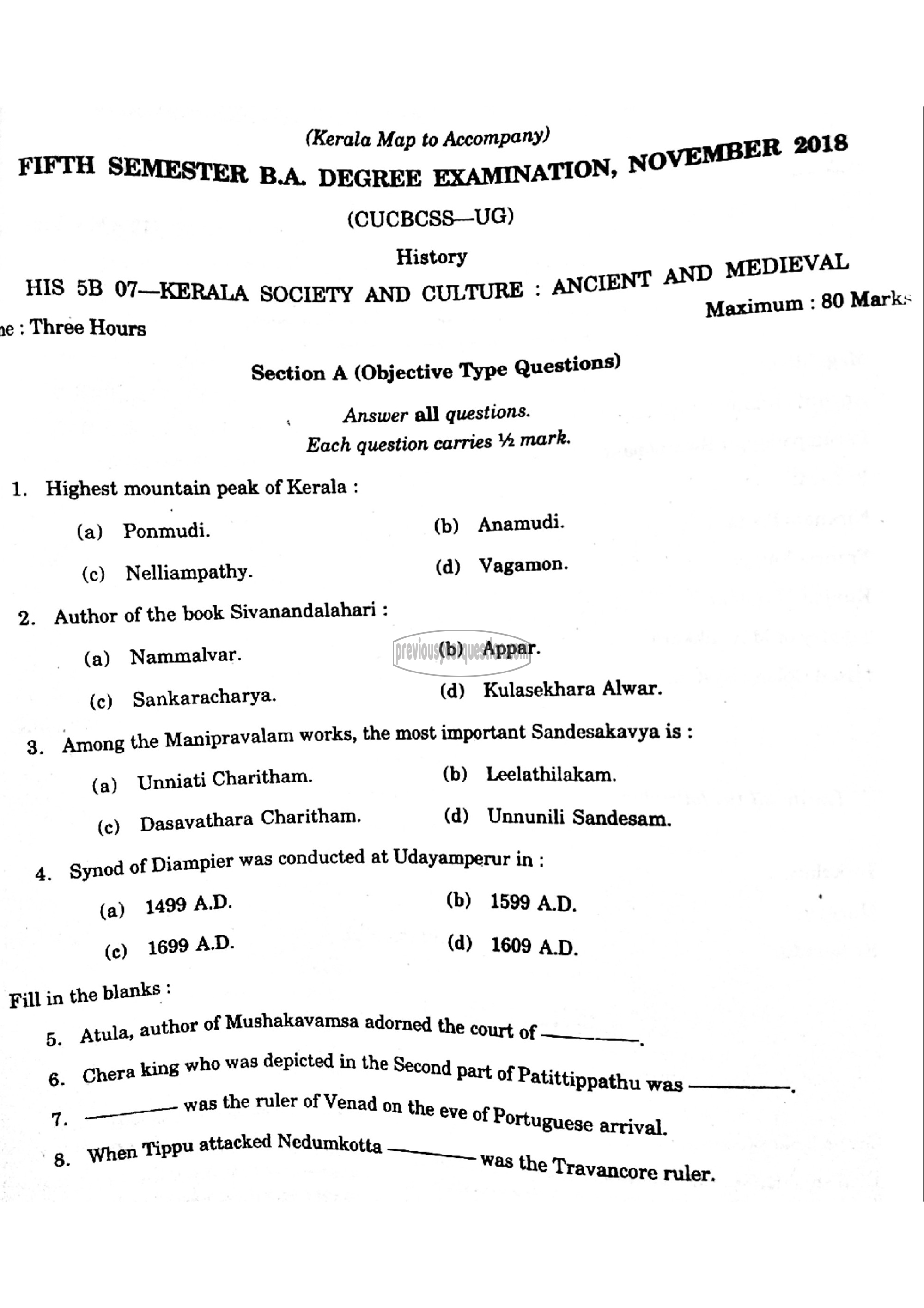 Question Paper - WORLD HISTORY- 3-1