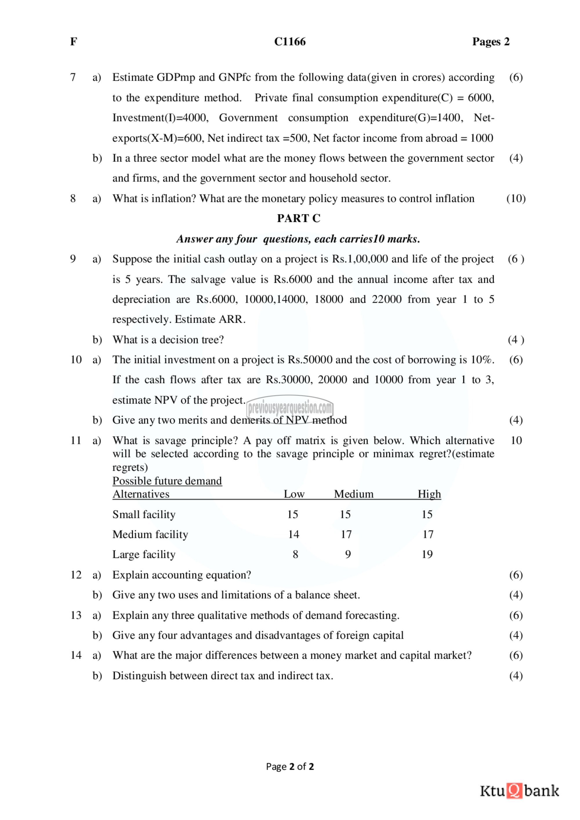 Question Paper - Business Economics-2