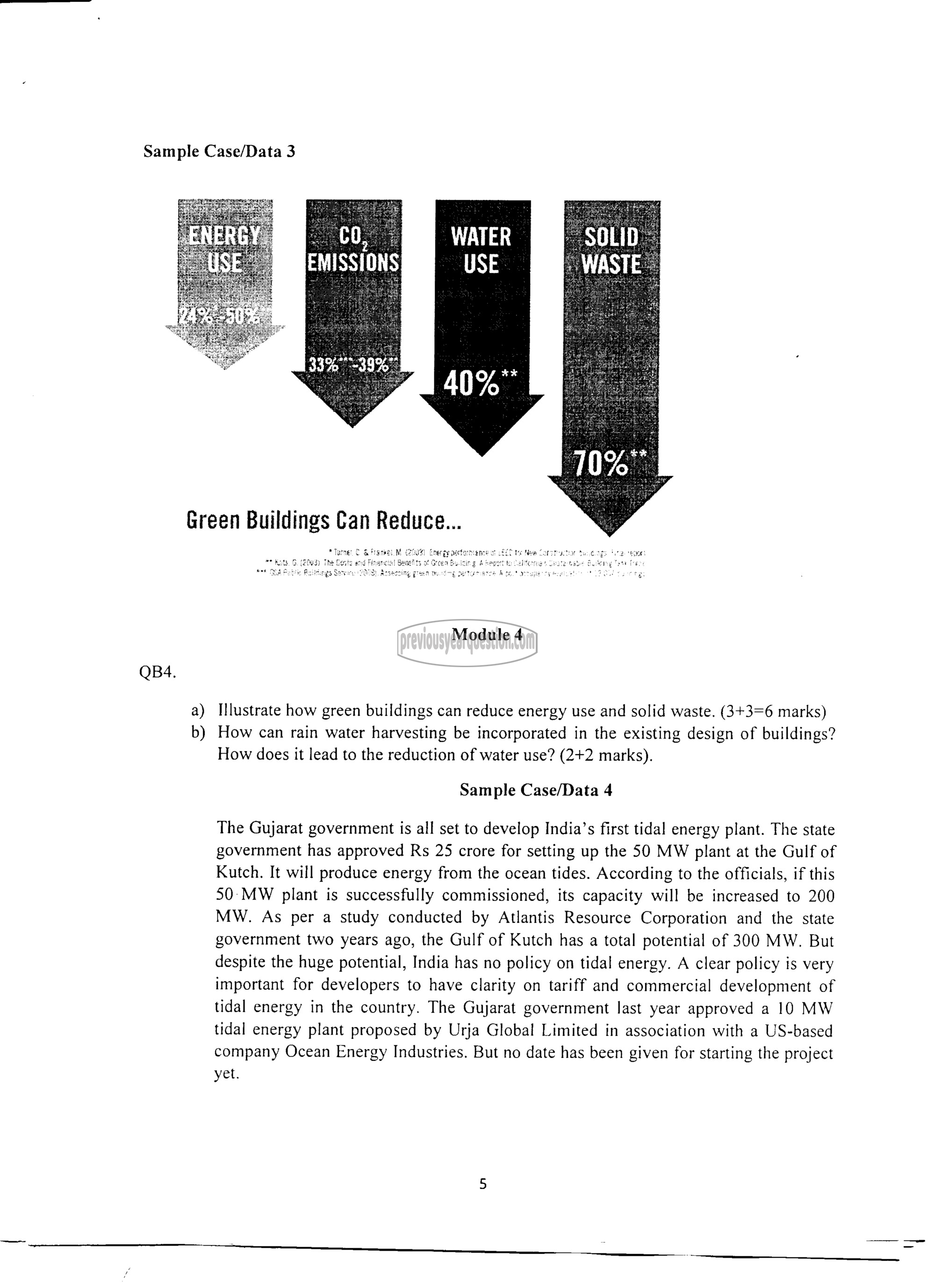 Question Paper - INTRODUCTION TO SUSTAINABLE ENGINEERING-5