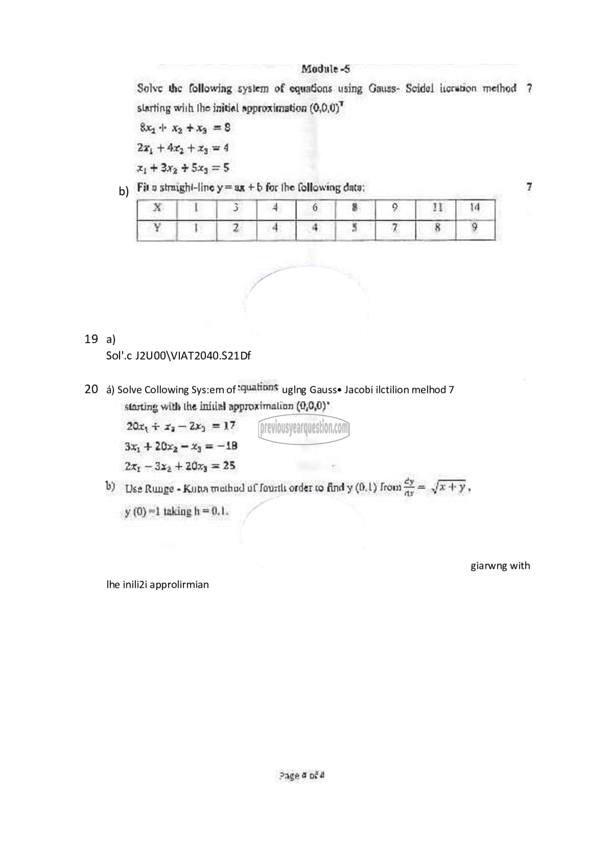 Question Paper - PROBABILITY, RANDOM PROCESSES AND NUMERICAL METHODS-4