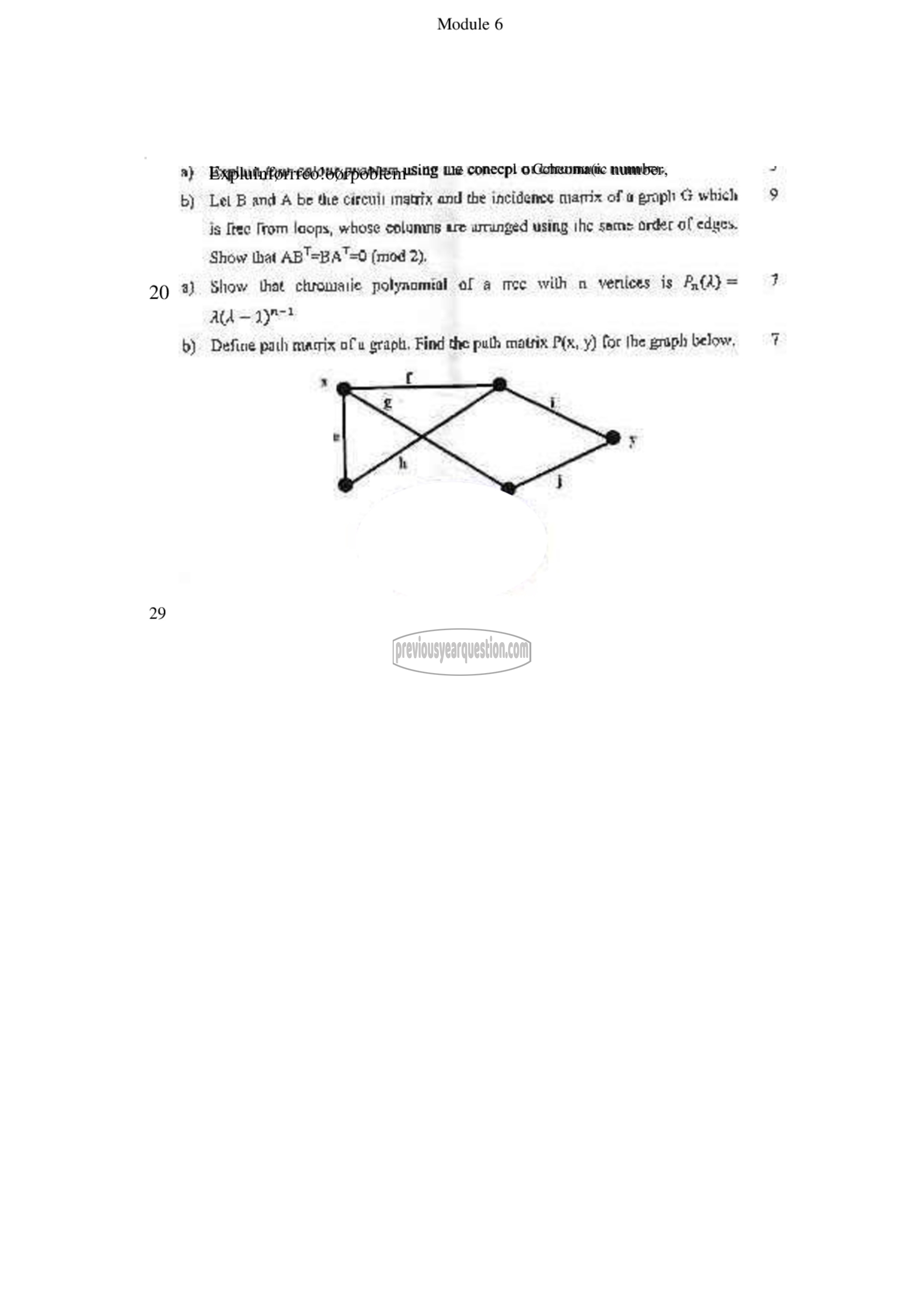 Question Paper - GRAPH THEORY-4