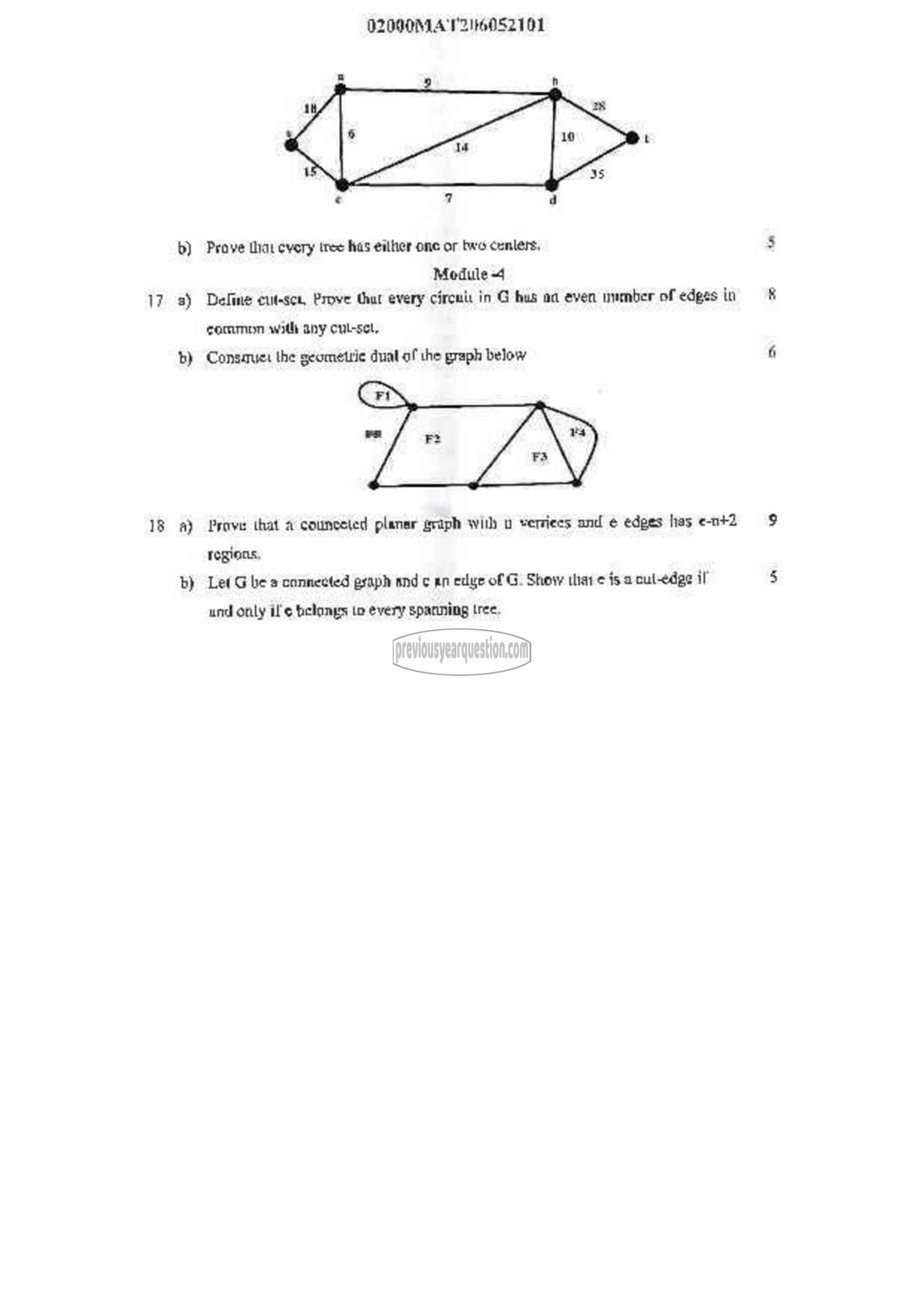 Question Paper - GRAPH THEORY-3