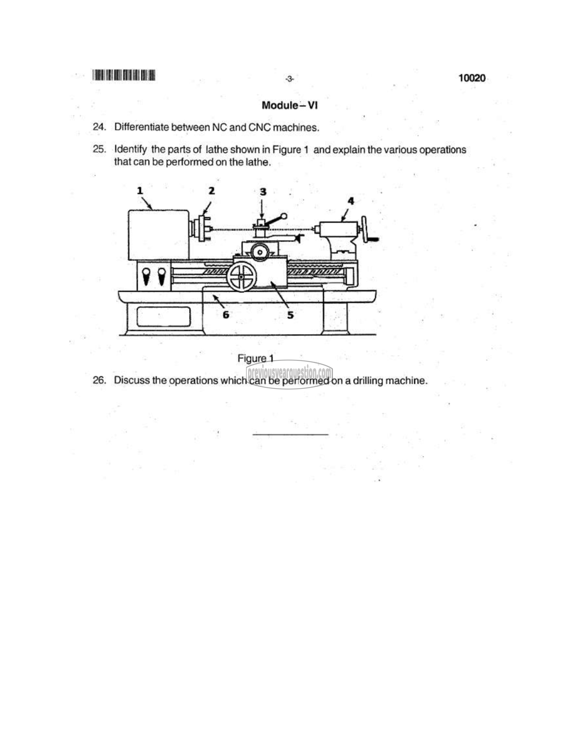 Question Paper - BASICS OF MECHANICAL ENGINEERING-3