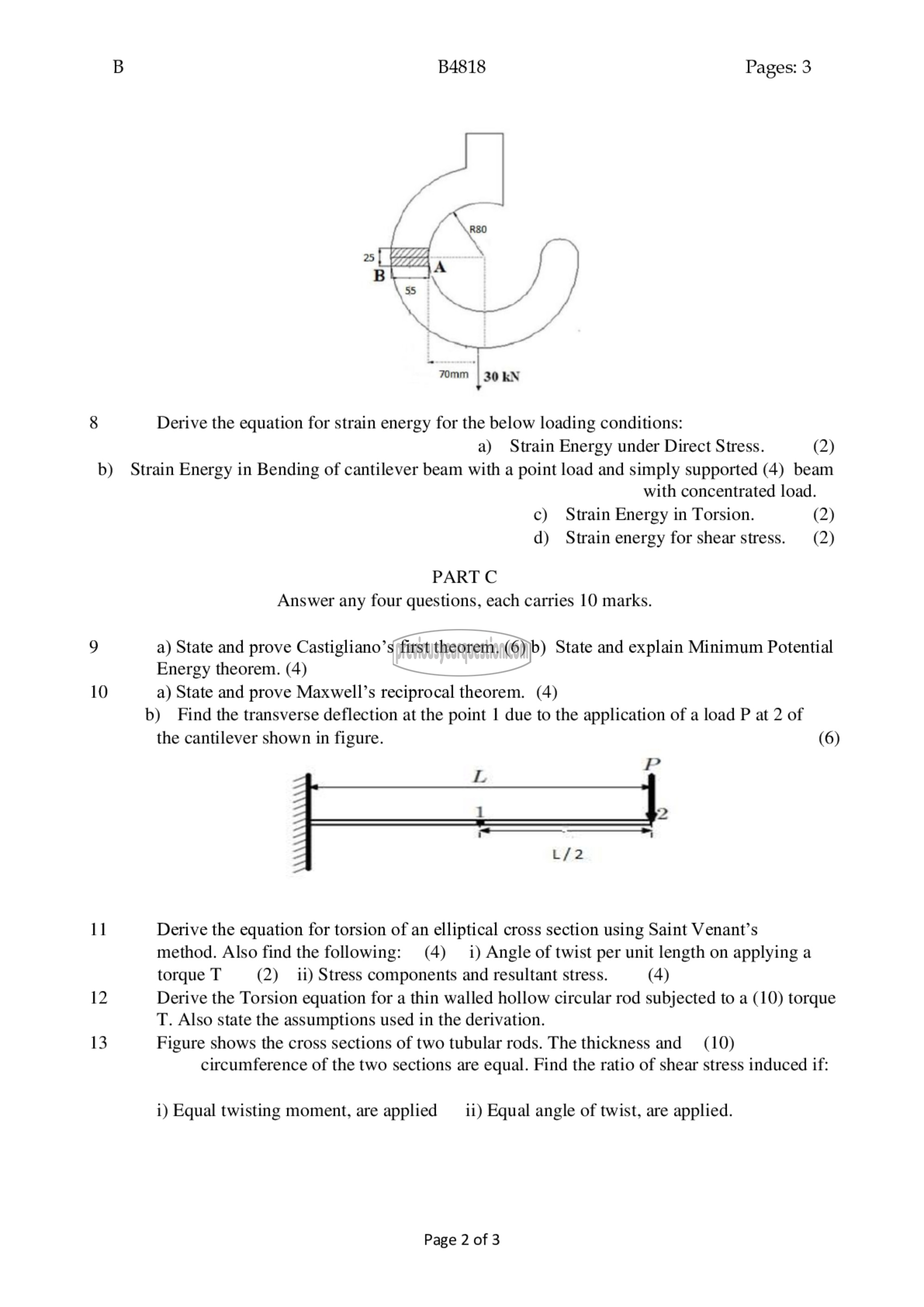 Question Paper - Advanced Mechanics of Solids-2