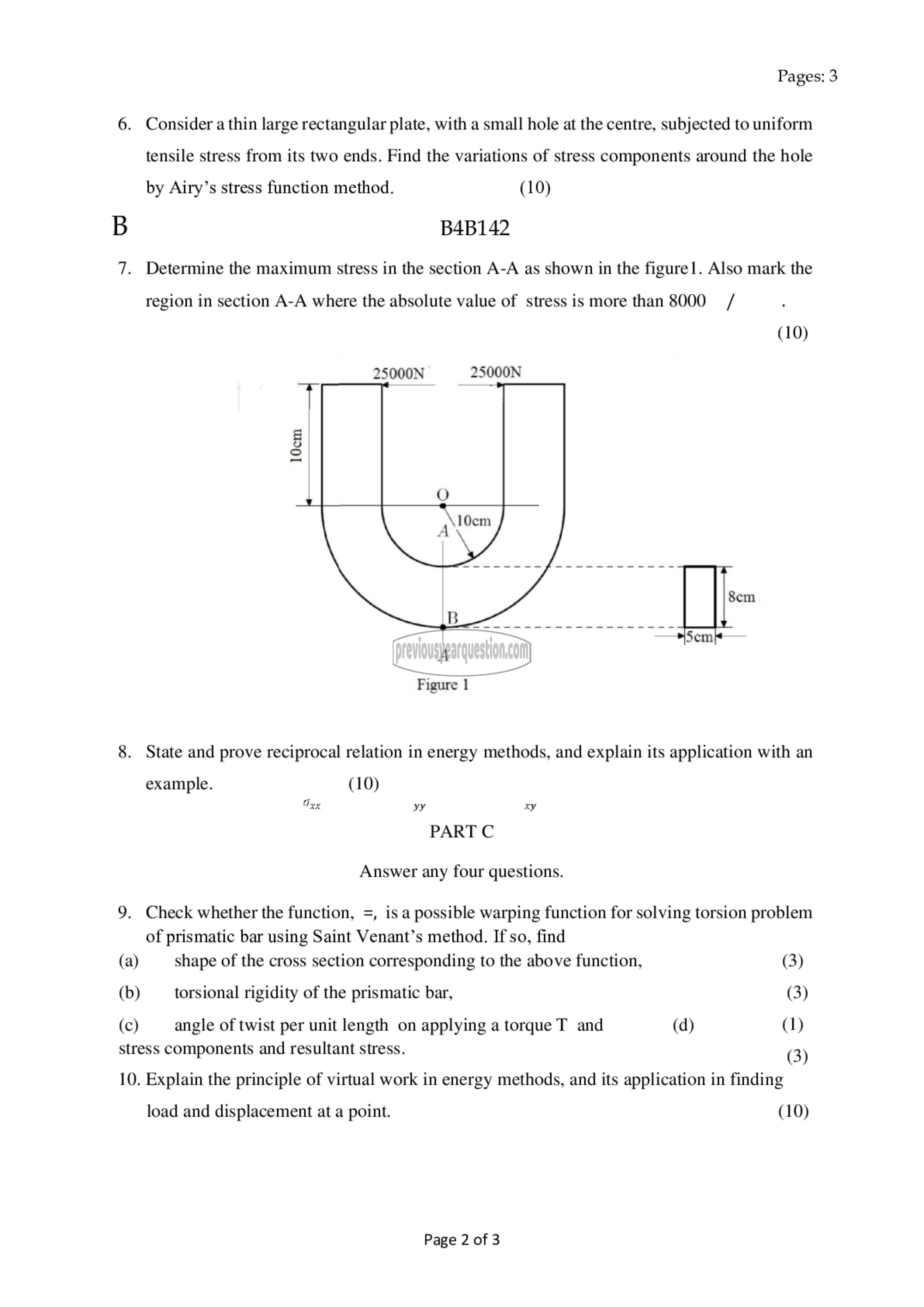 Question Paper - Advanced Mechanics of Solids-2